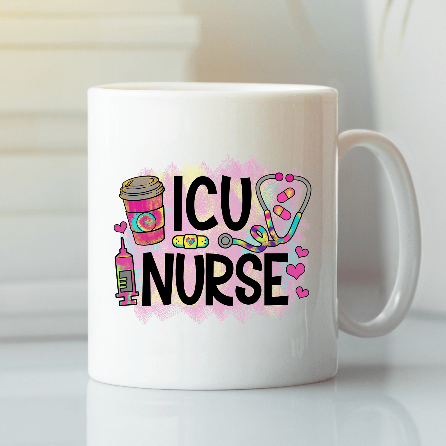 ICU Nurse Mug | Colorful Critical Care Nurse Gift - Granville Designs