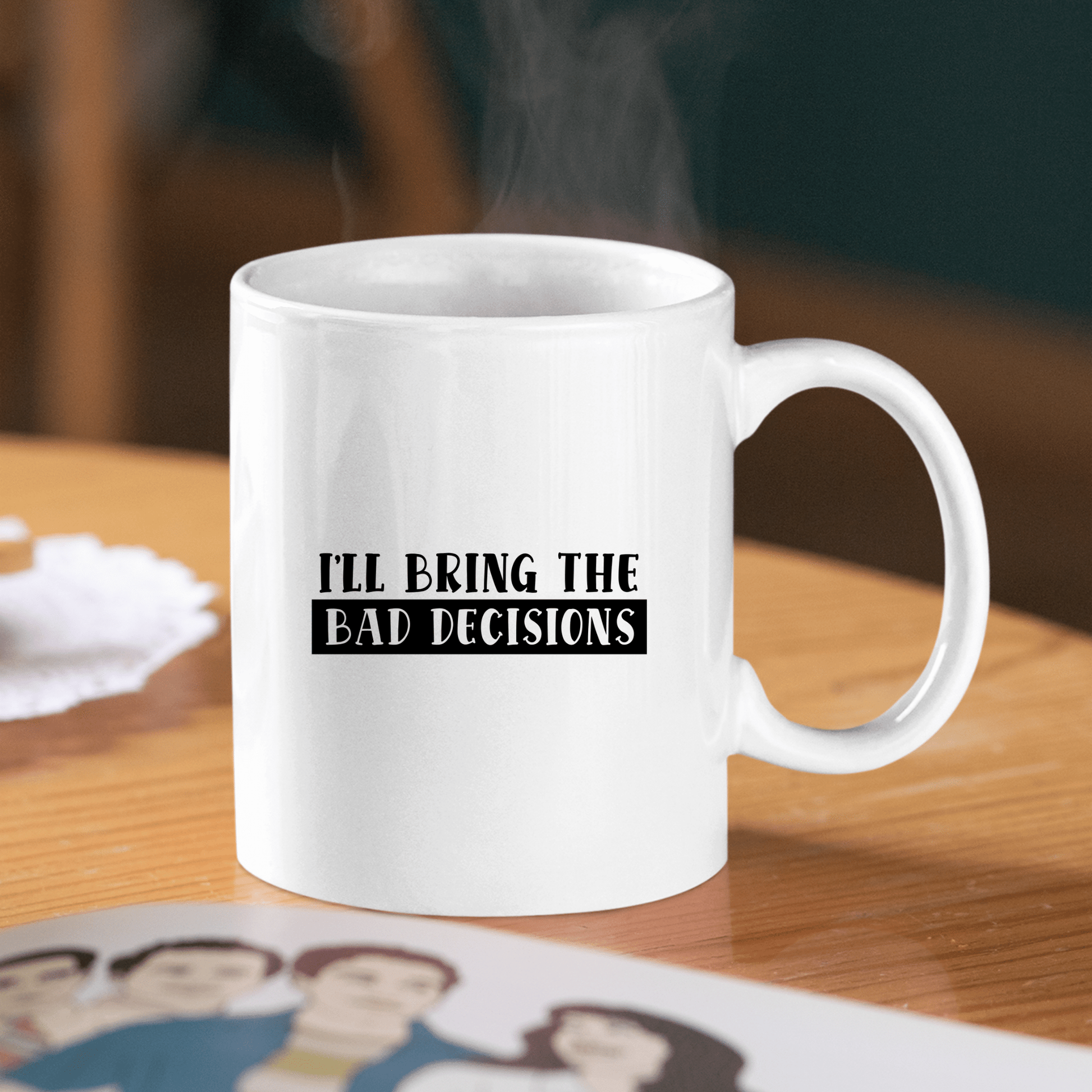 Bad Decisions Mug | Funny Party Friend Coffee Cup - Granville Designs