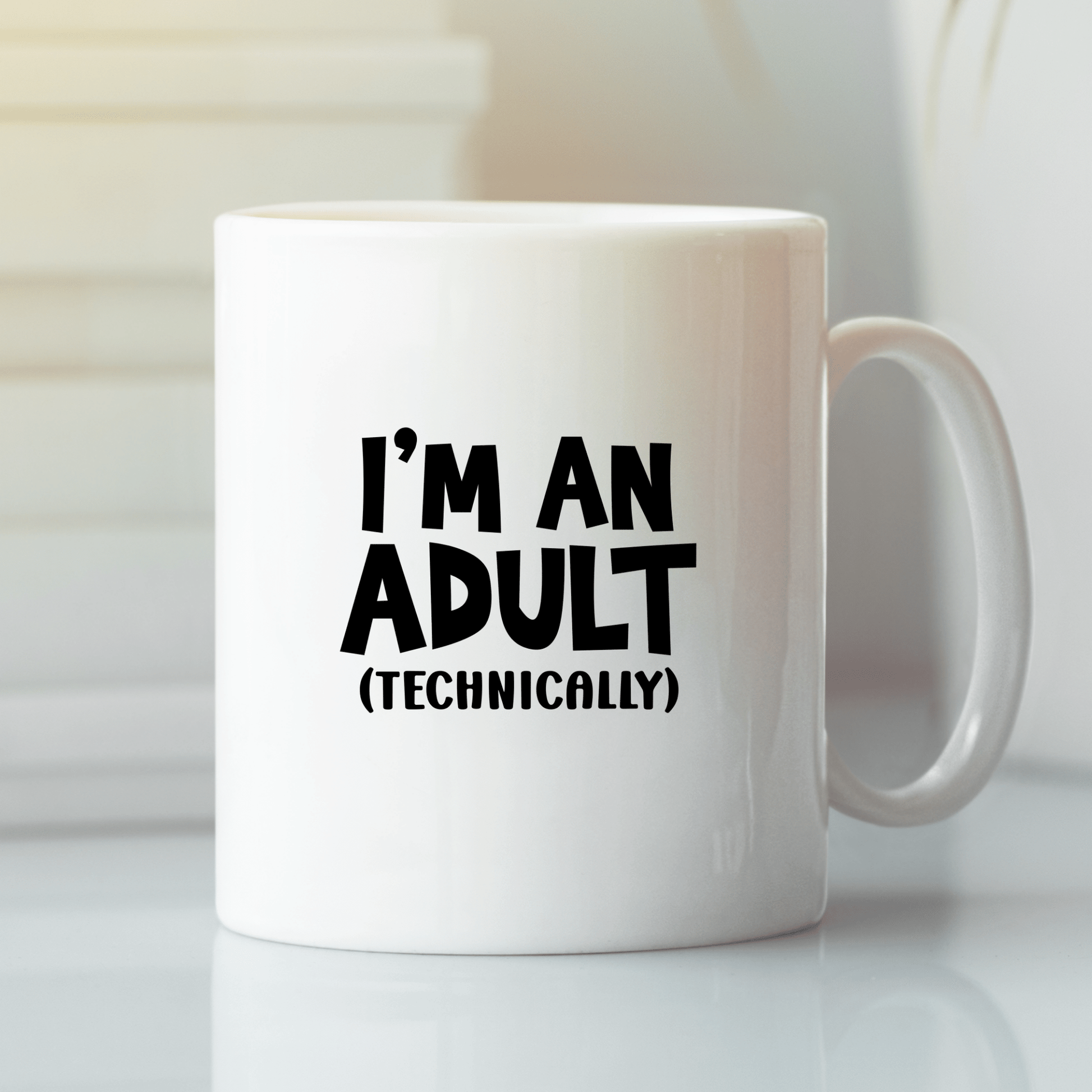 I’m an Adult (Technically) Mug | Funny Gift for Grown - ish People - Granville Designs