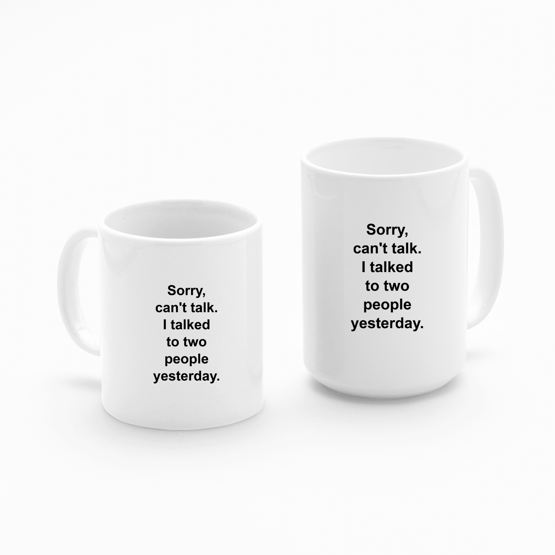 I Talked To Two People Yesterday | Funny Introvert Mug - Granville Designs
