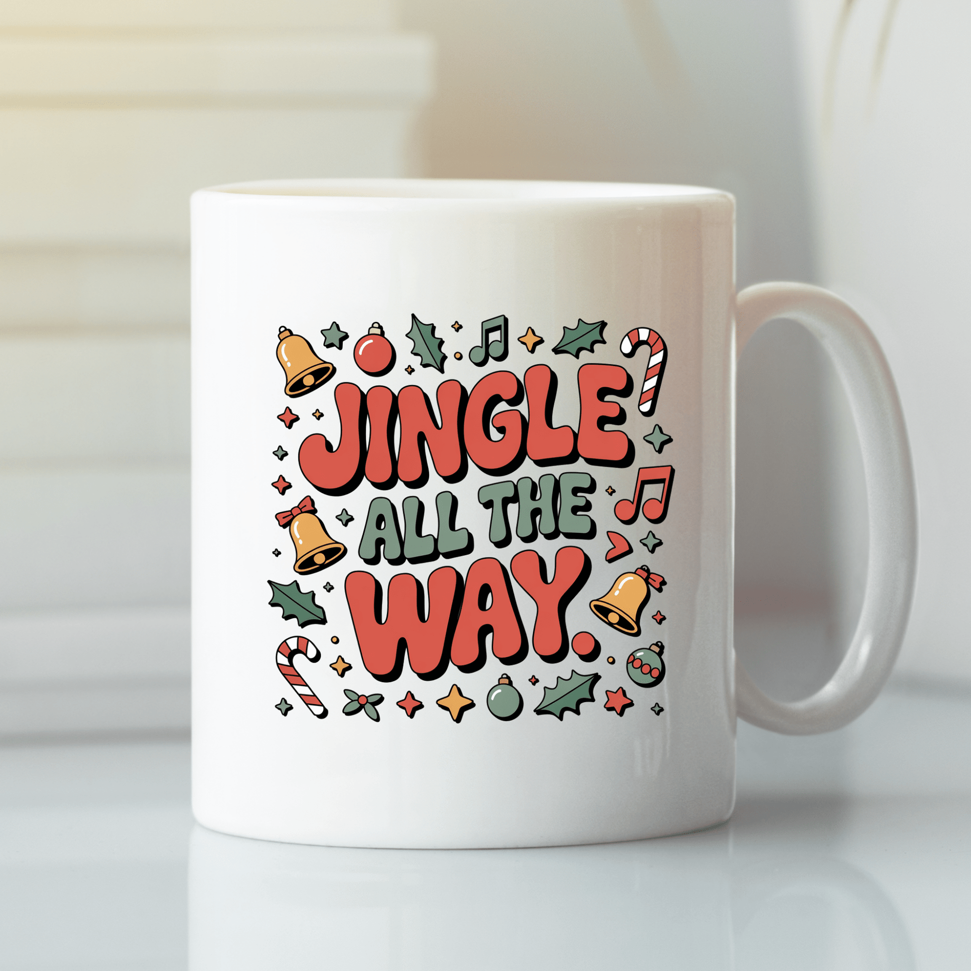 Jingle All the Way Funny Holiday Mug - Granville Designs
