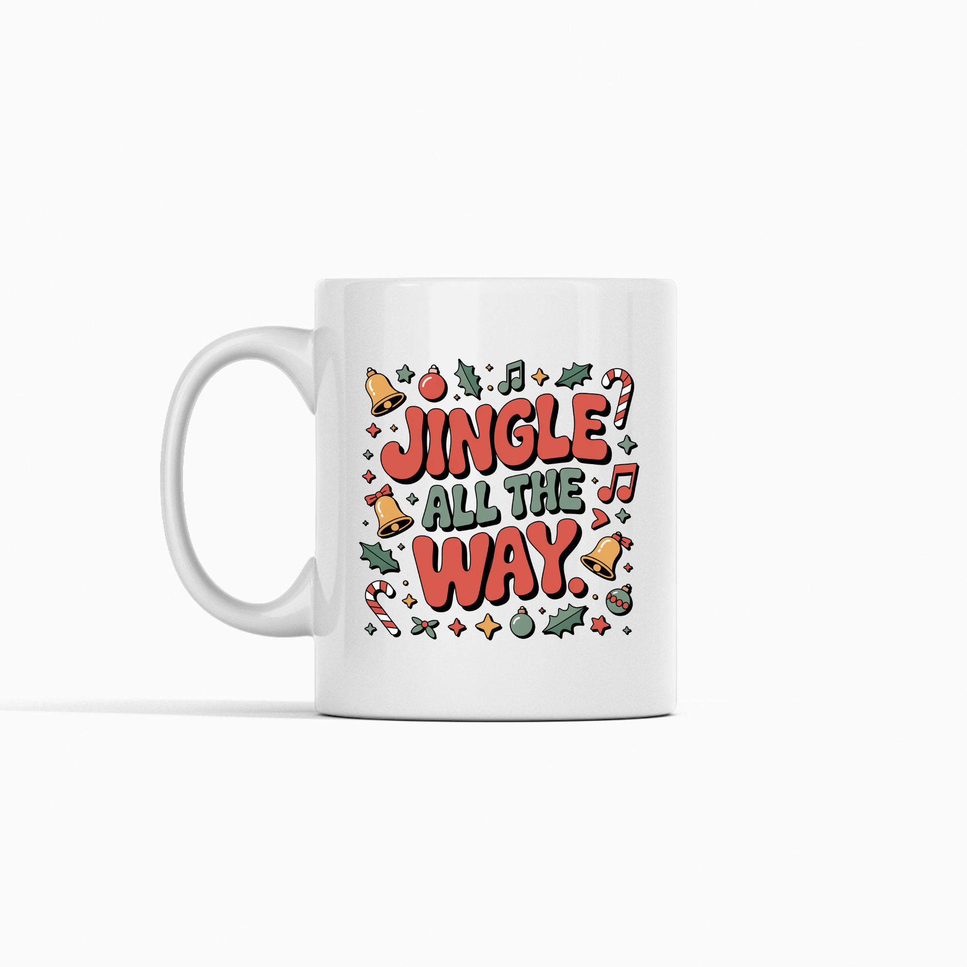 Jingle All the Way Funny Holiday Mug - Granville Designs