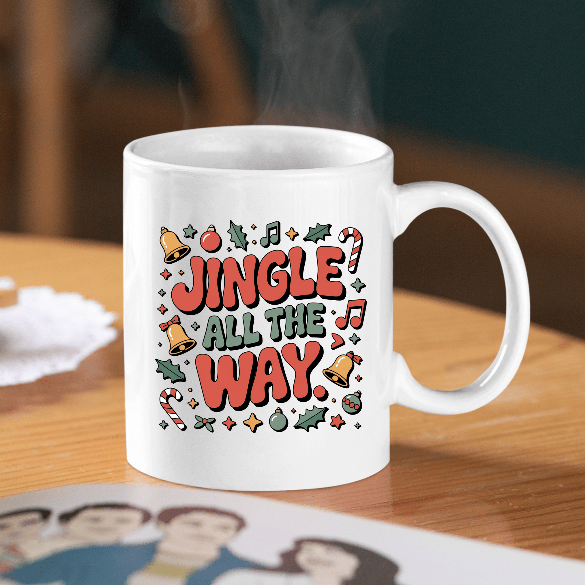 Jingle All the Way Funny Holiday Mug - Granville Designs