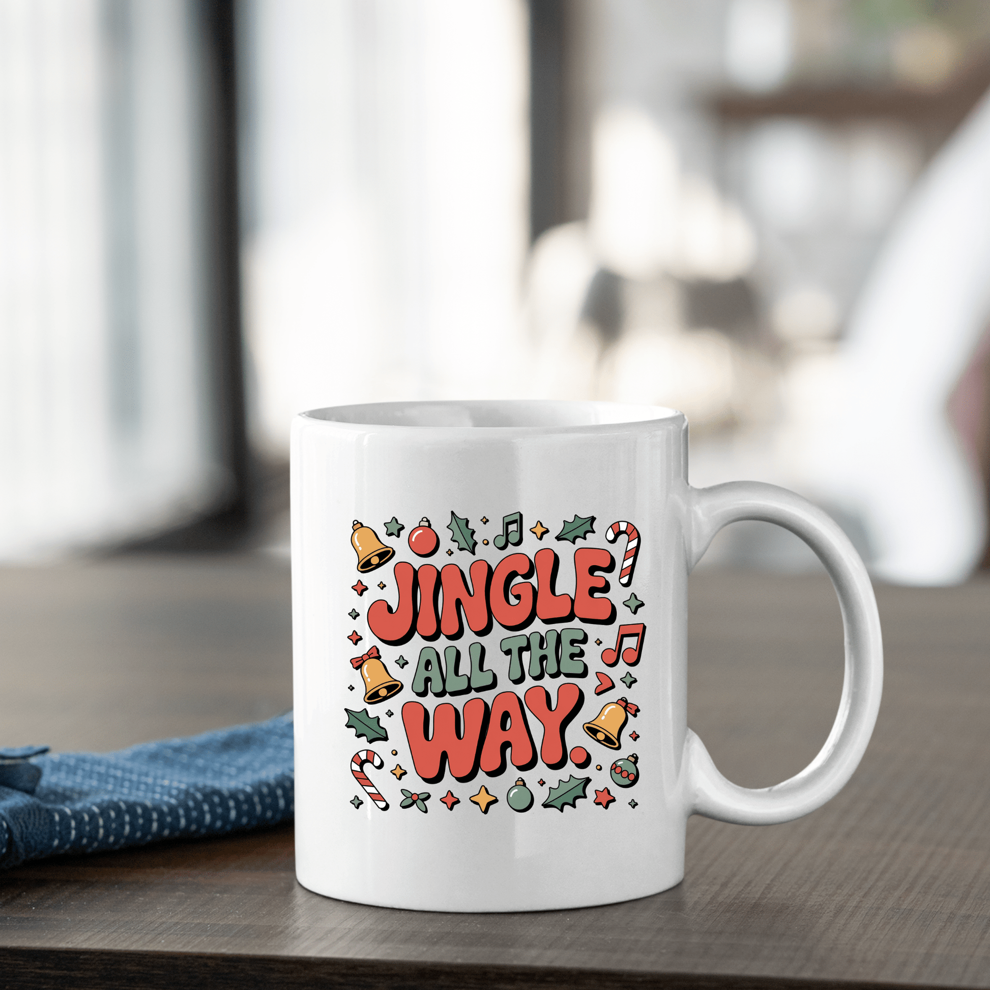 Jingle All the Way Funny Holiday Mug - Granville Designs