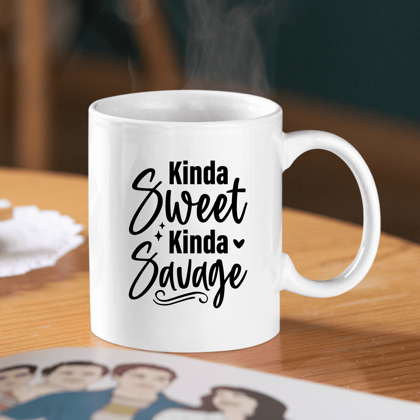 Kinda Sweet Kinda Savage Mug | Funny Sassy Coffee Cup - Granville Designs