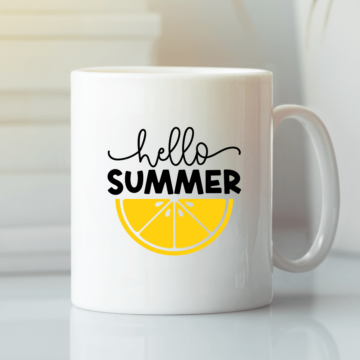 Hello Summer Mug | Lemon Summer Coffee Mug - Granville Designs