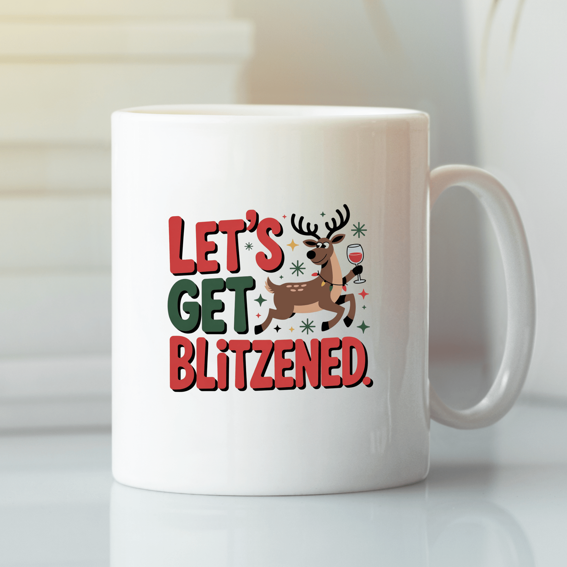 Let’s Get Blitzened Christmas Mug - Granville Designs