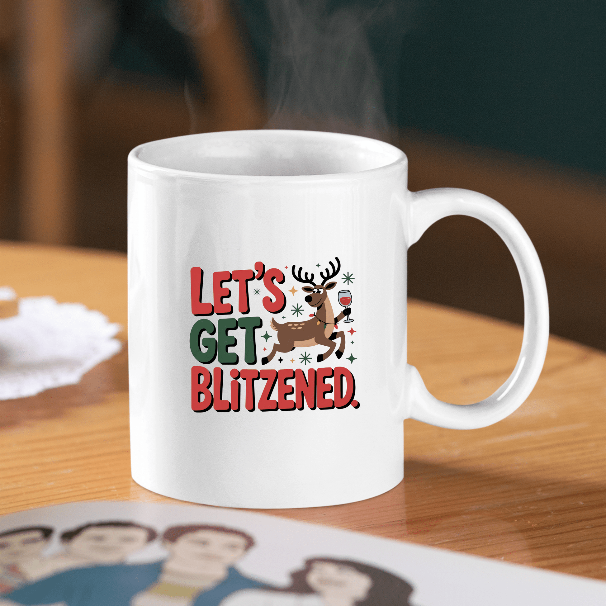 Let’s Get Blitzened Christmas Mug - Granville Designs
