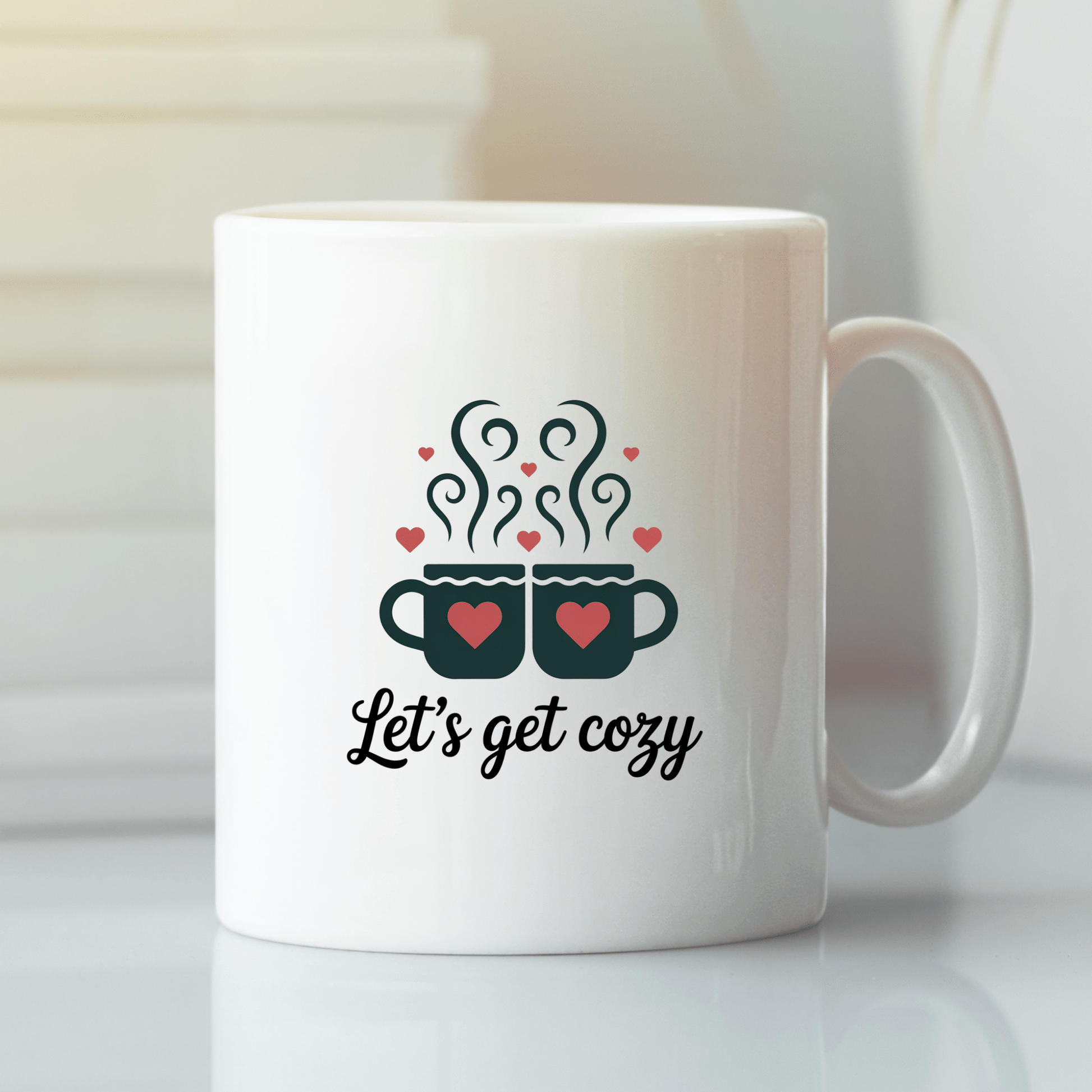 Let’s Get Cozy Mug | Romantic Coffee Mug Gift - Granville Designs