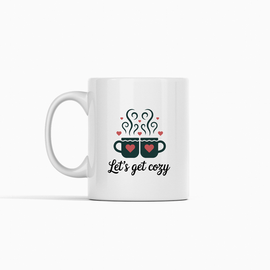 Let’s Get Cozy Mug | Romantic Coffee Mug Gift - Granville Designs