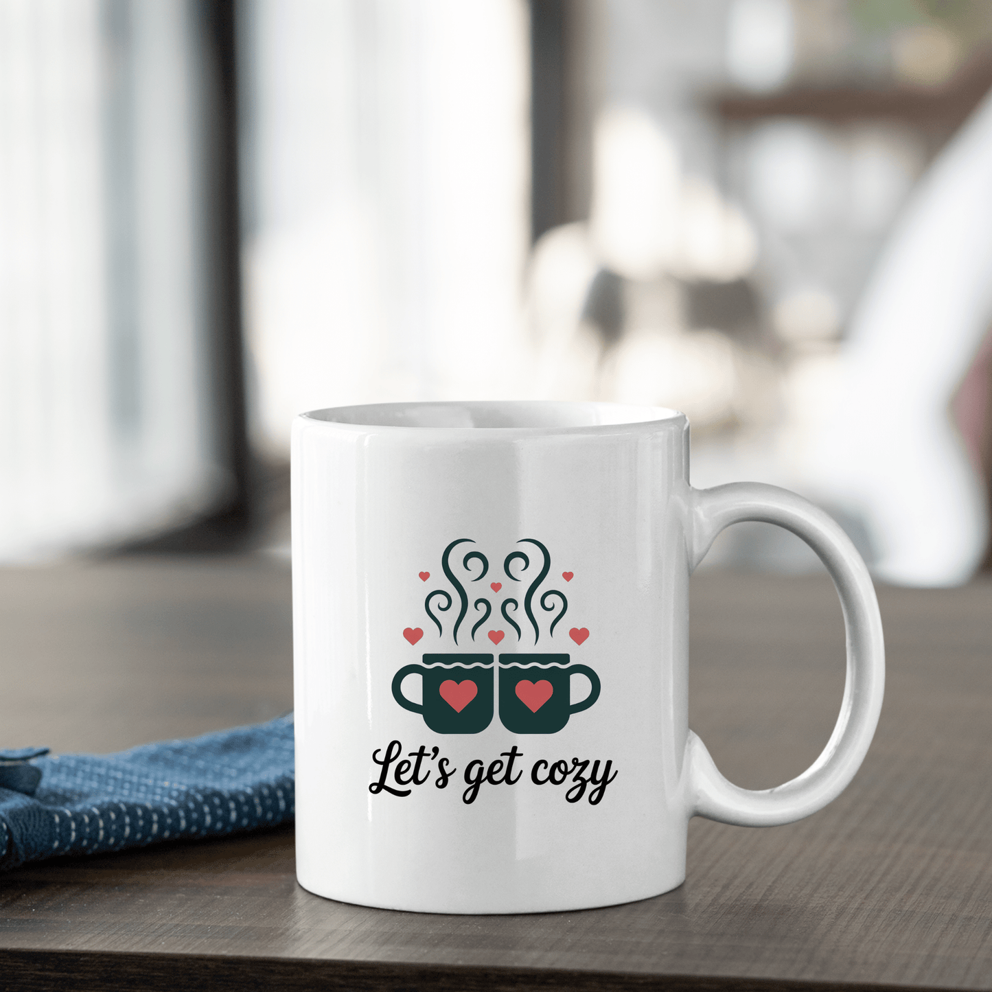Let’s Get Cozy Mug | Romantic Coffee Mug Gift - Granville Designs