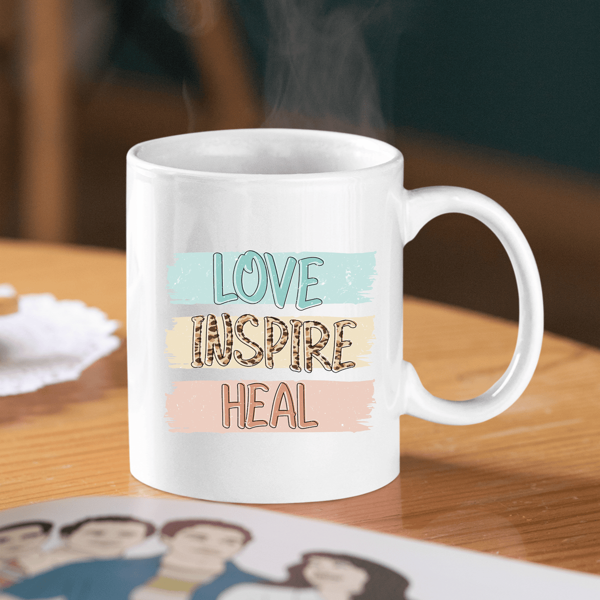 Love Inspire Heal Nurse Mug | Inspirational Nurse Gift - Granville Designs