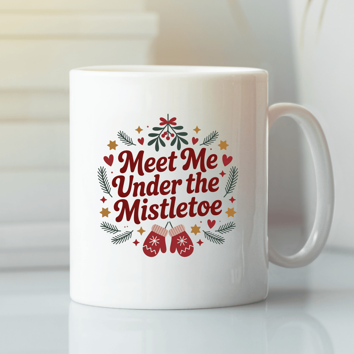 Meet Me Under the Mistletoe Christmas Mug - Granville Designs