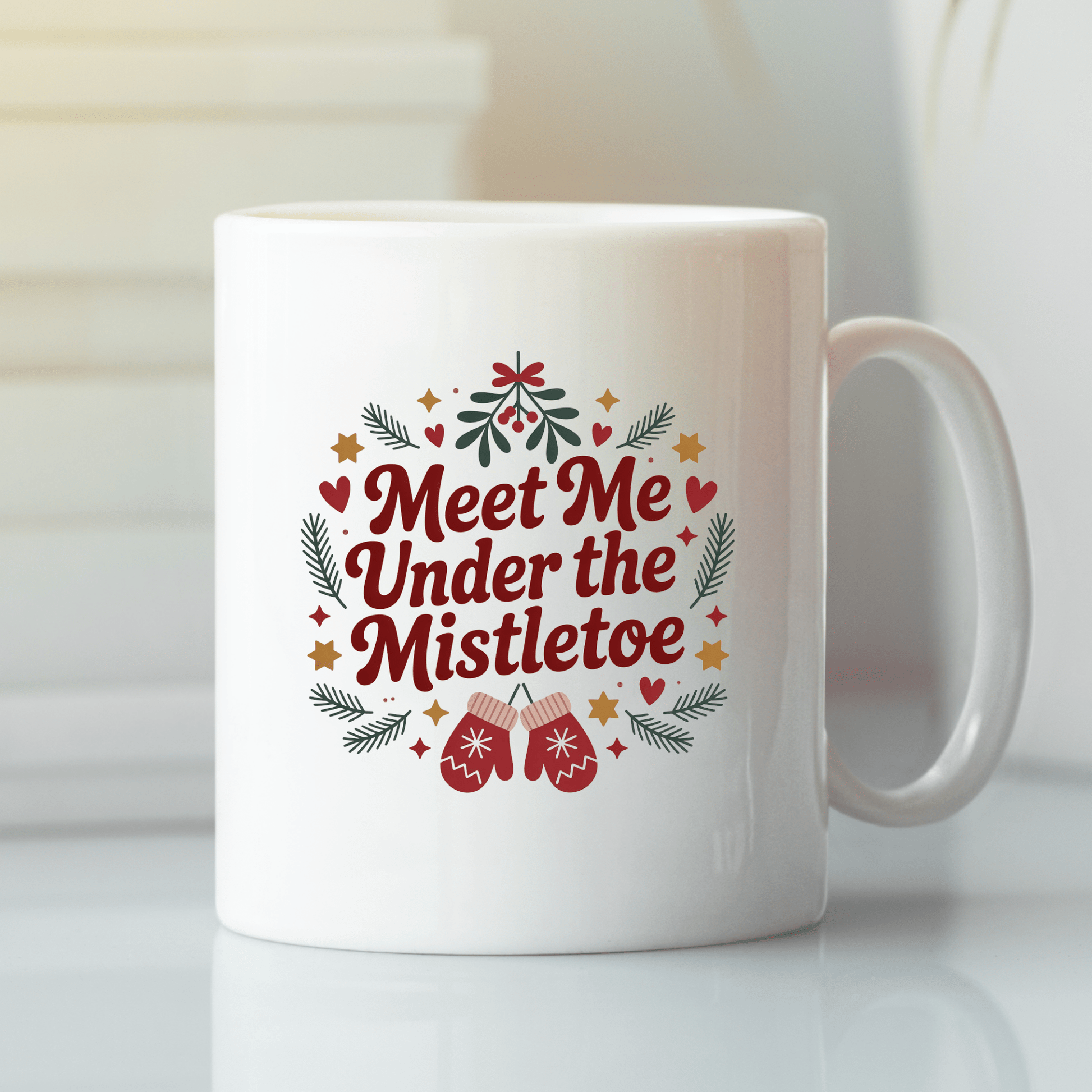 Meet Me Under the Mistletoe Christmas Mug - Granville Designs