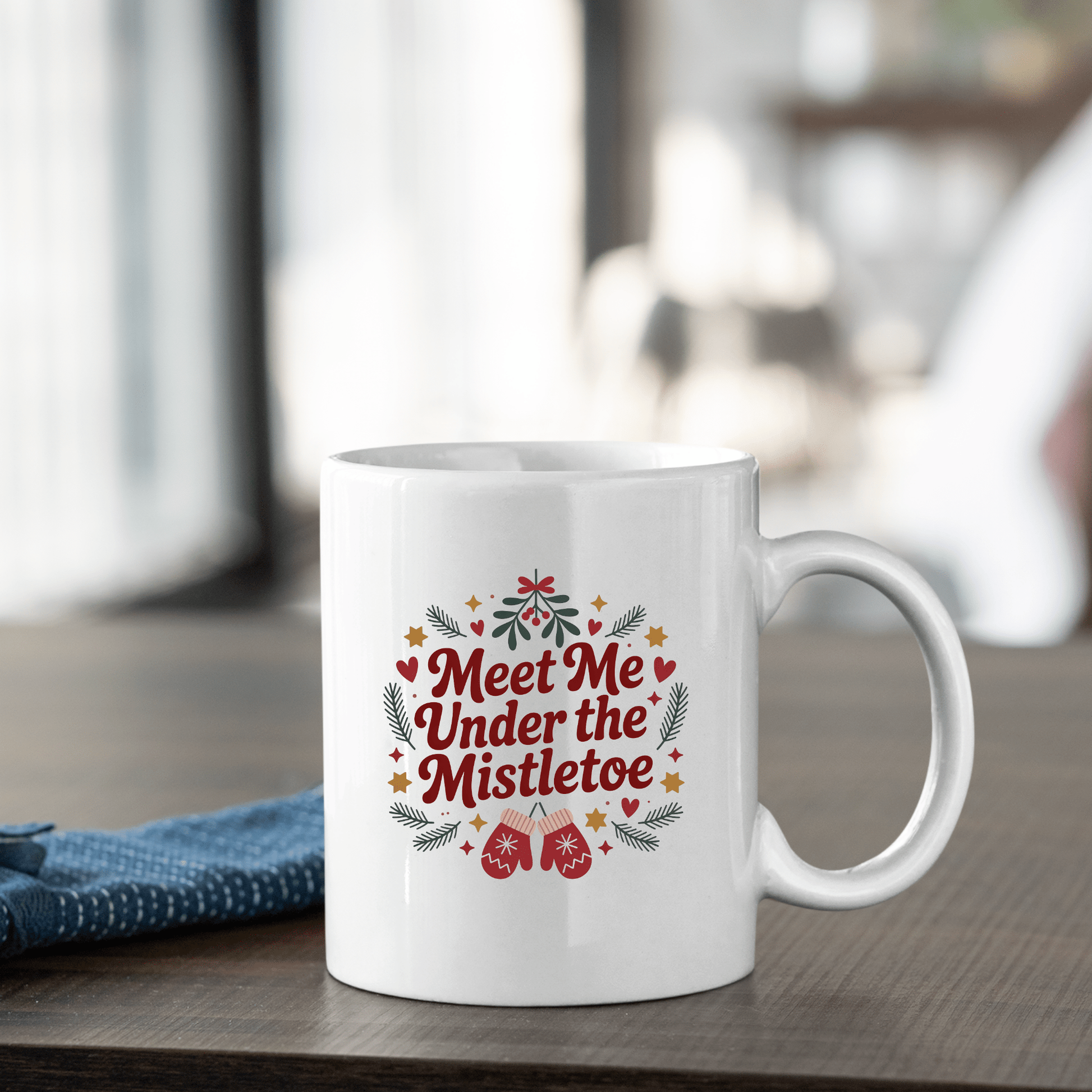 Meet Me Under the Mistletoe Christmas Mug - Granville Designs