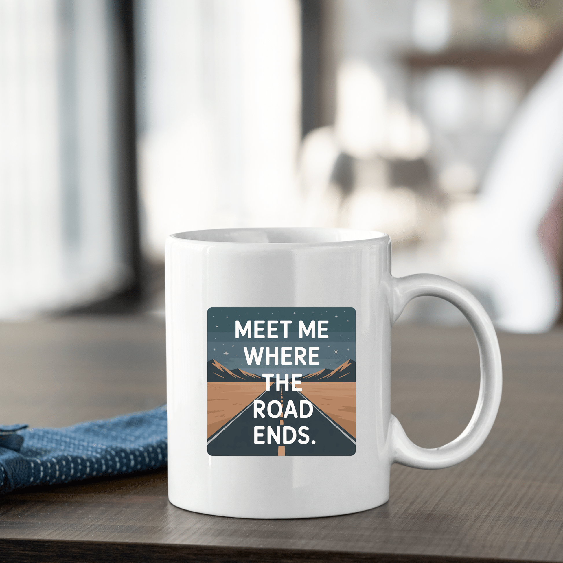 Meet Me Where the Road Ends | Traveler Mug - Granville Designs