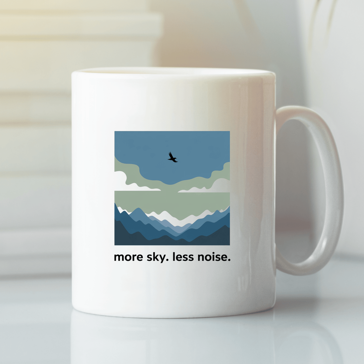 More Sky Less Noise Nature Lover Mug - Granville Designs