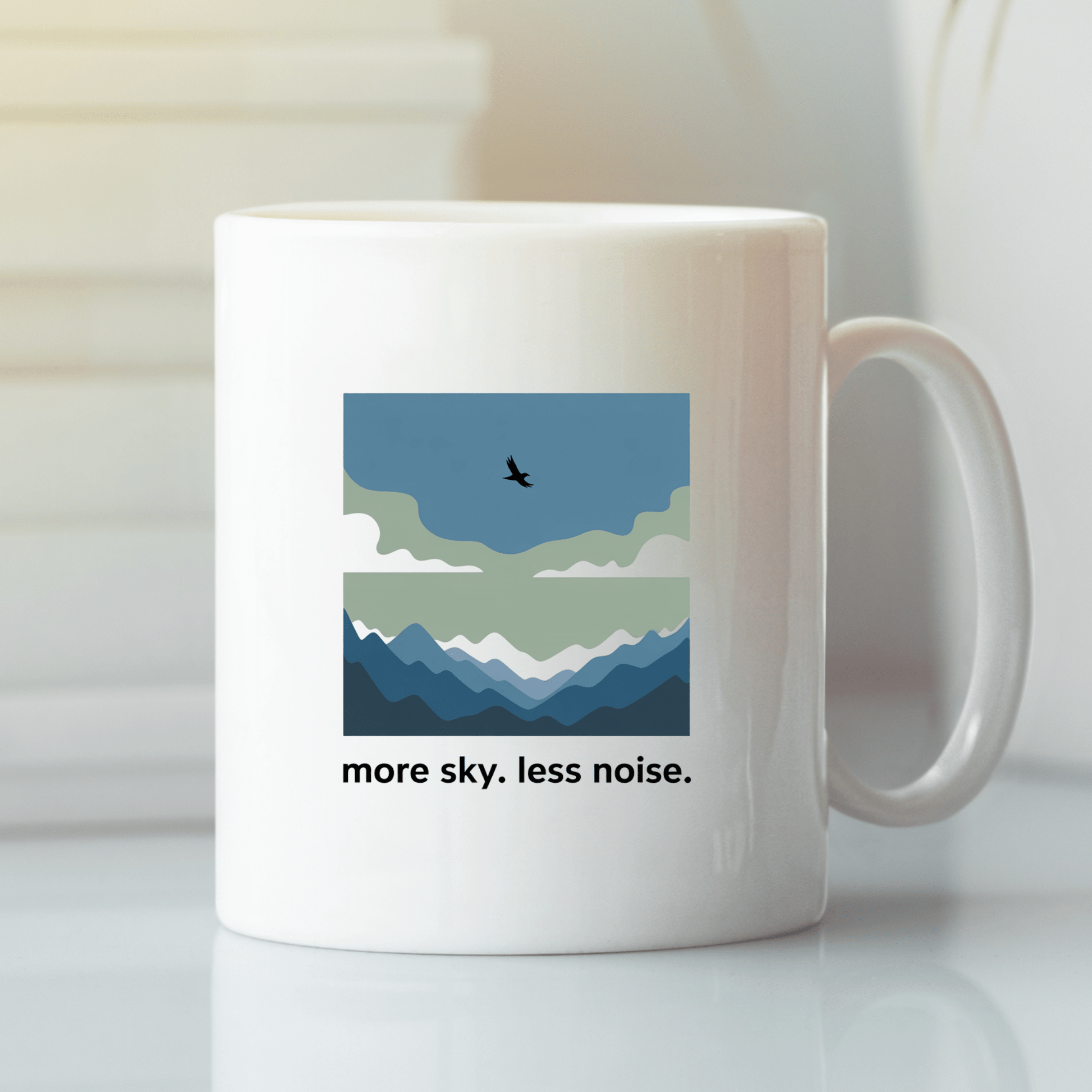 More Sky Less Noise Nature Lover Mug - Granville Designs