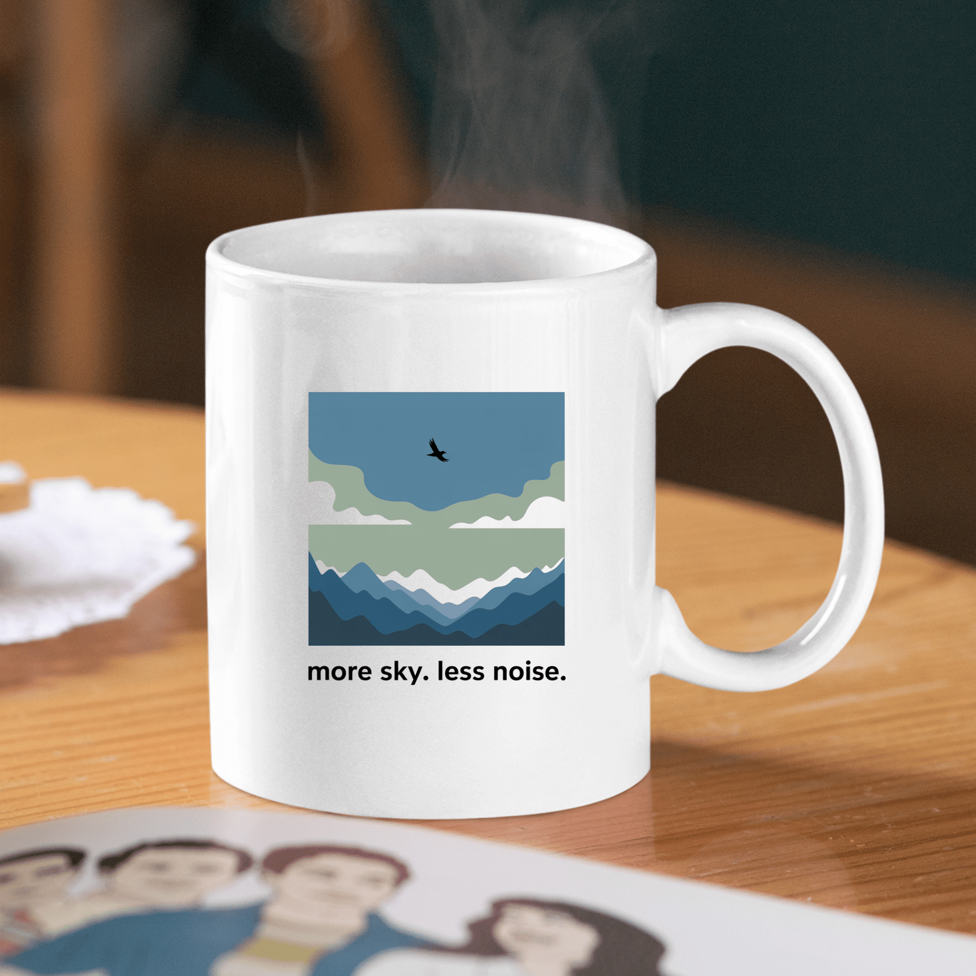 More Sky Less Noise Nature Lover Mug - Granville Designs