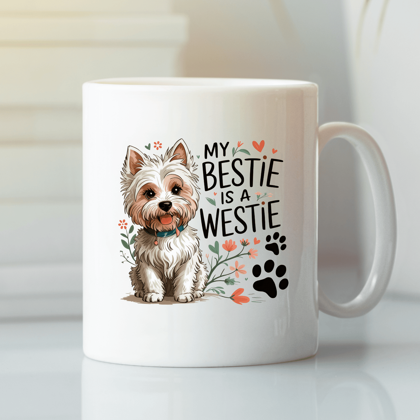 Dog Lover Westie Mug | My Bestie Is a Westie - Granville Designs