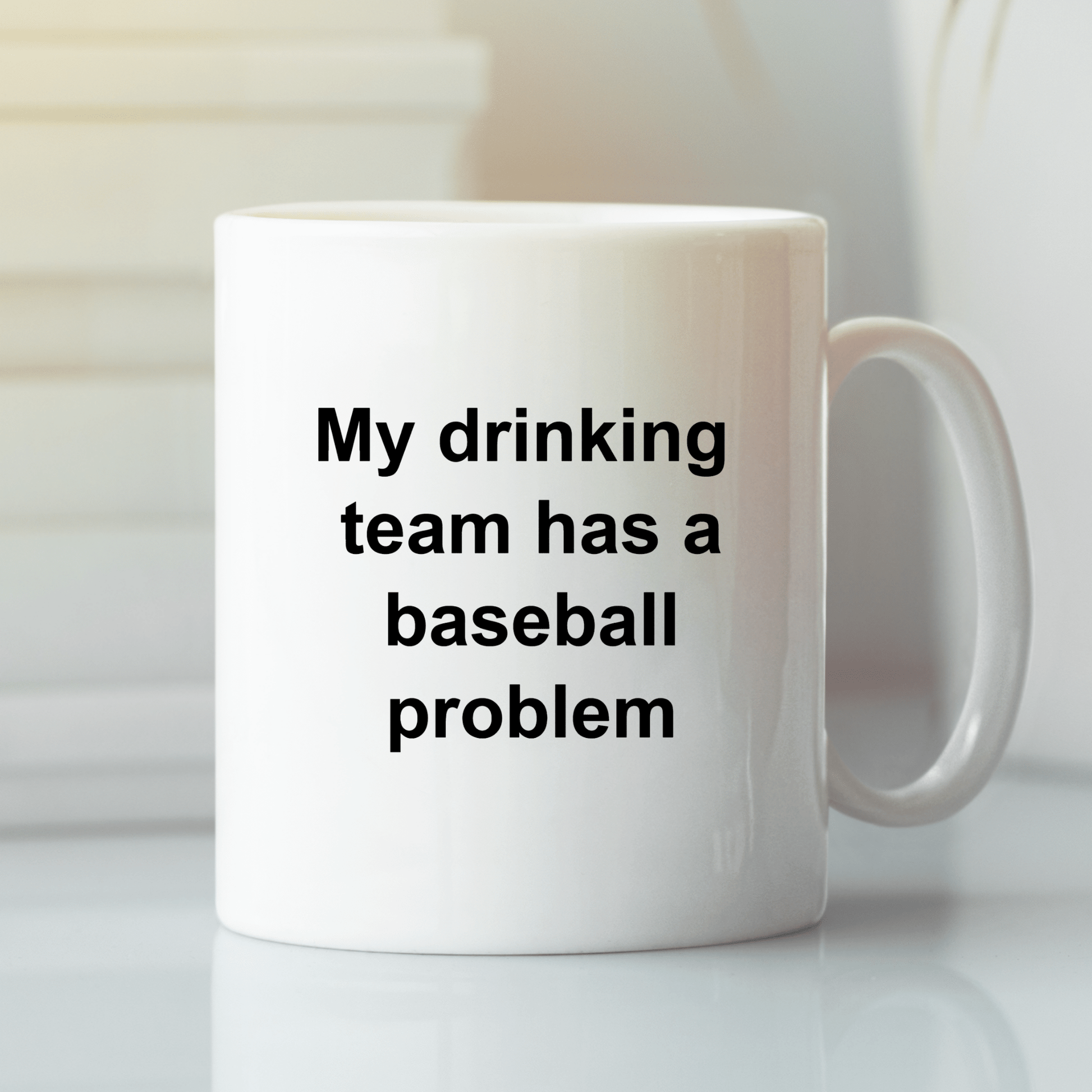My Drinking Team Baseball Mug | Funny Baseball Gift - Granville Designs