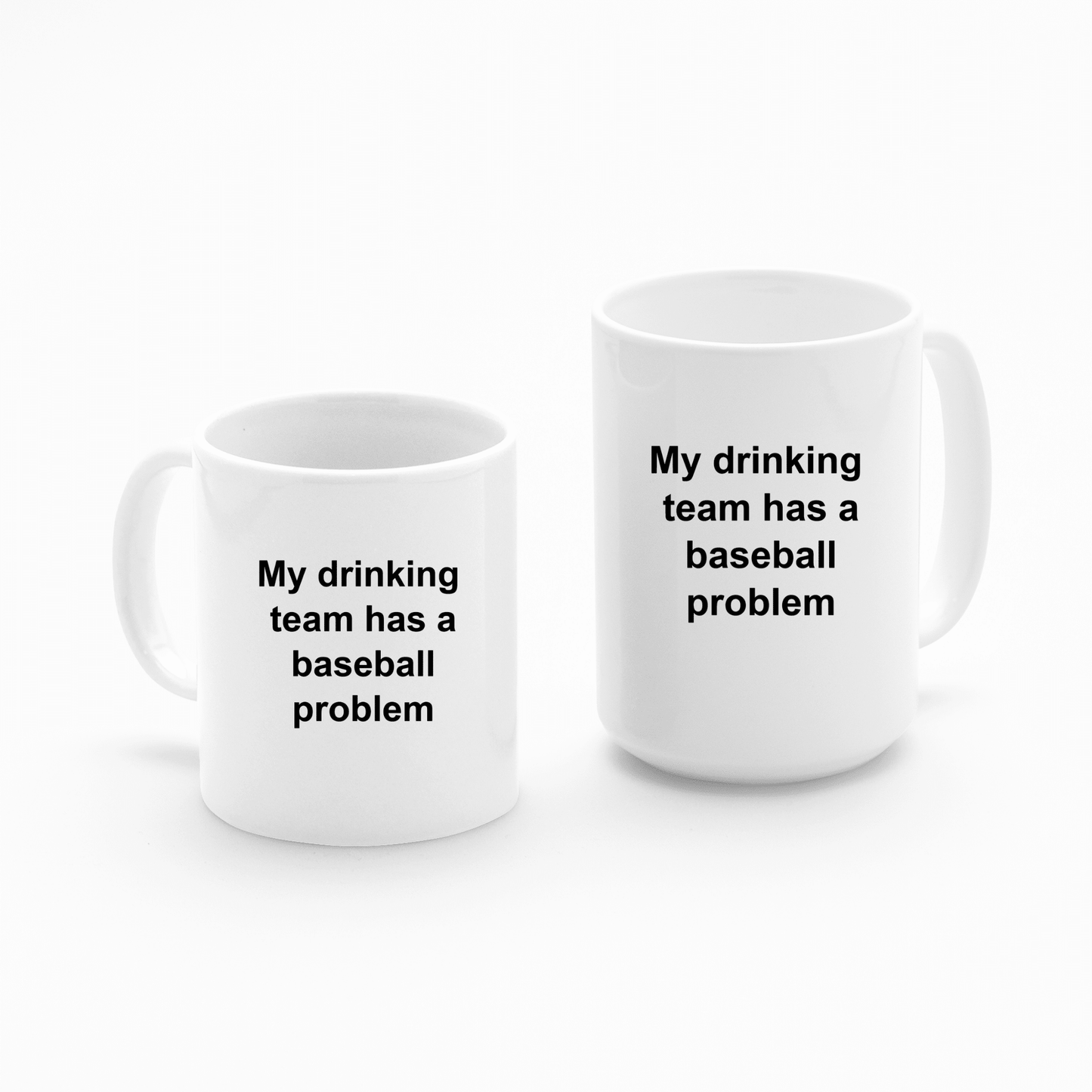My Drinking Team Baseball Mug | Funny Baseball Gift - Granville Designs