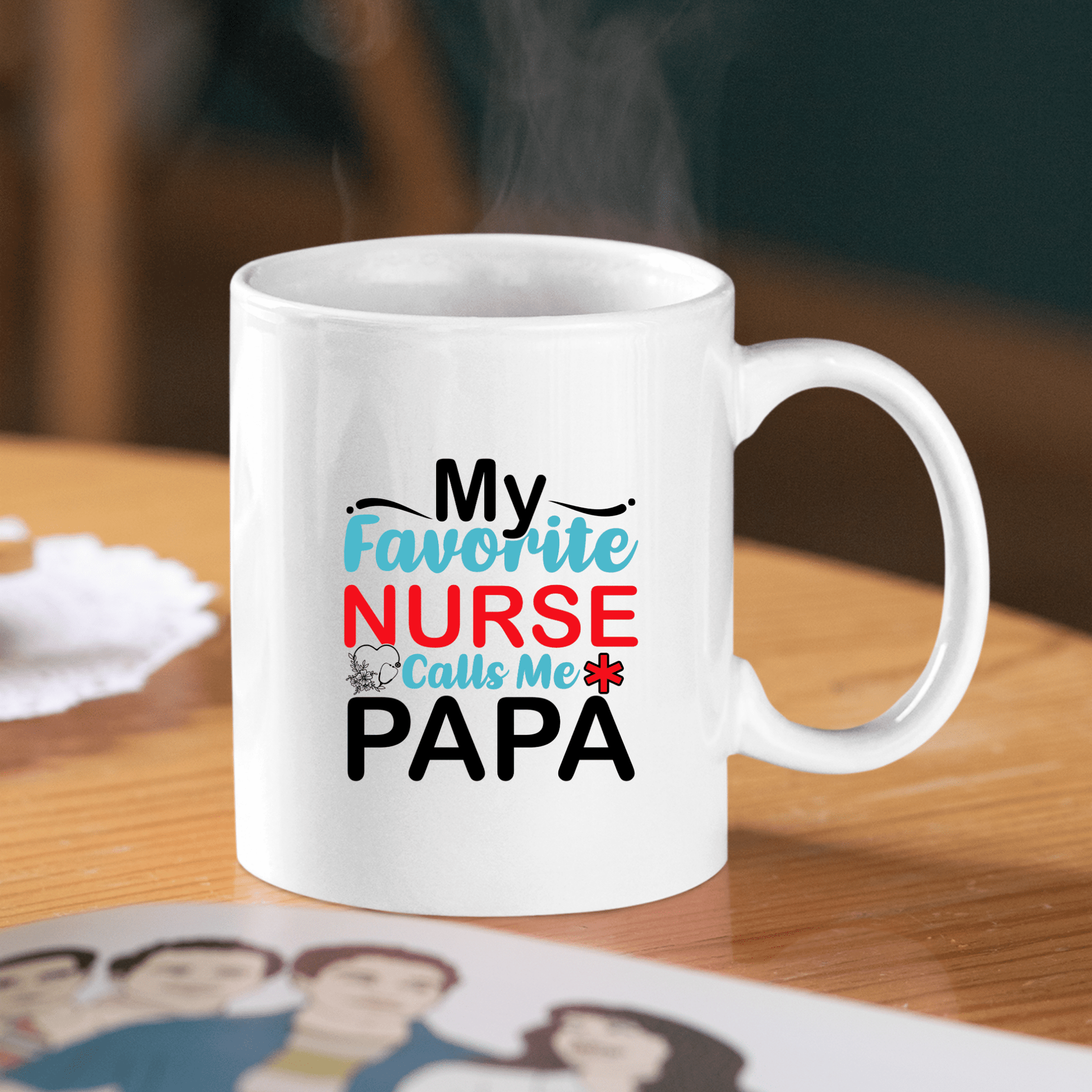 My Favorite Nurse Calls Me Papa Mug | Dad Gift - Granville Designs