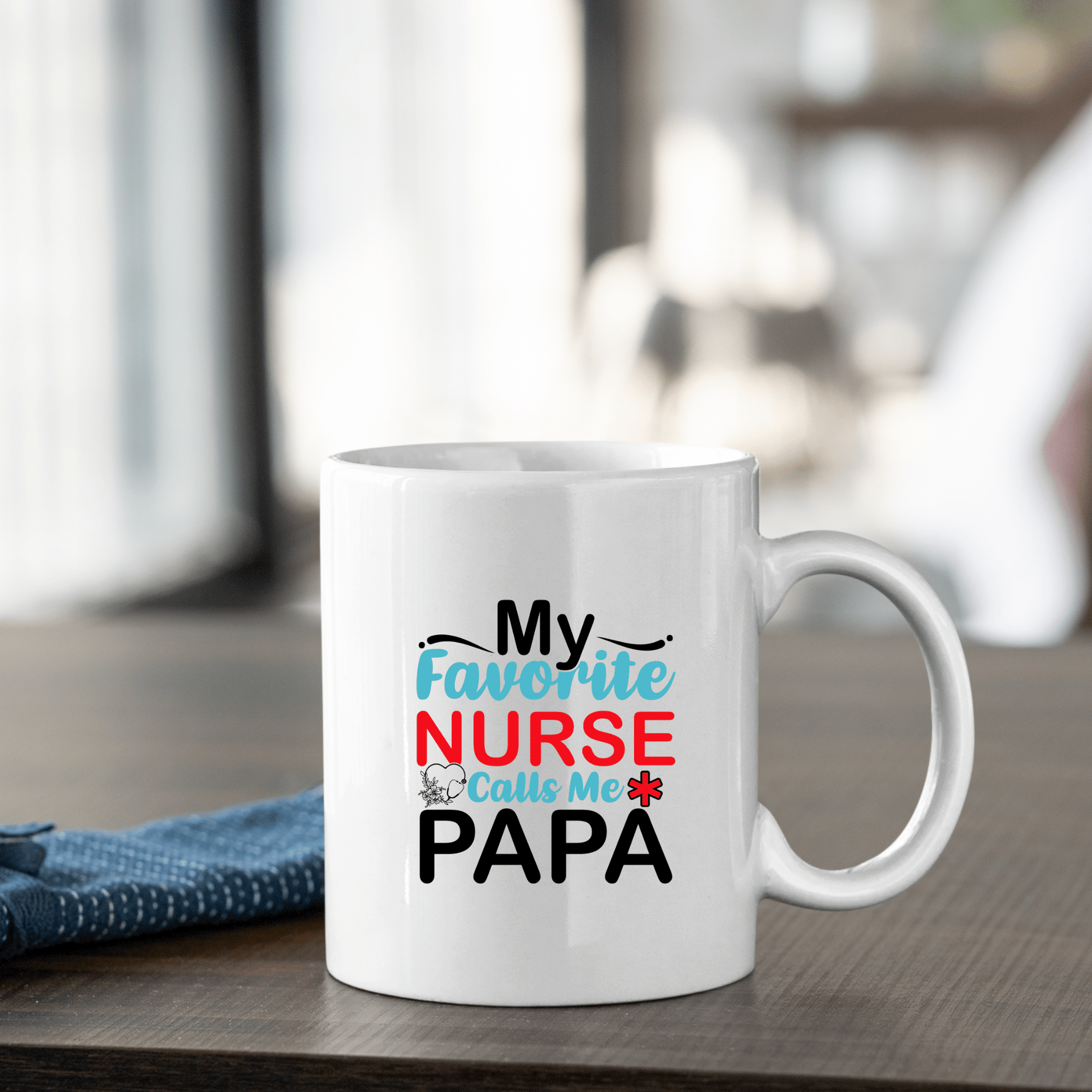 My Favorite Nurse Calls Me Papa Mug | Dad Gift - Granville Designs