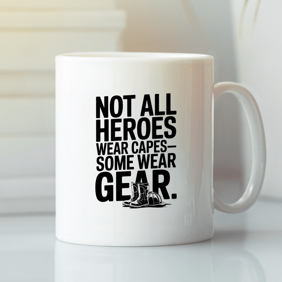 Not All Heroes Wear Capes Firefighter Mug - Granville Designs