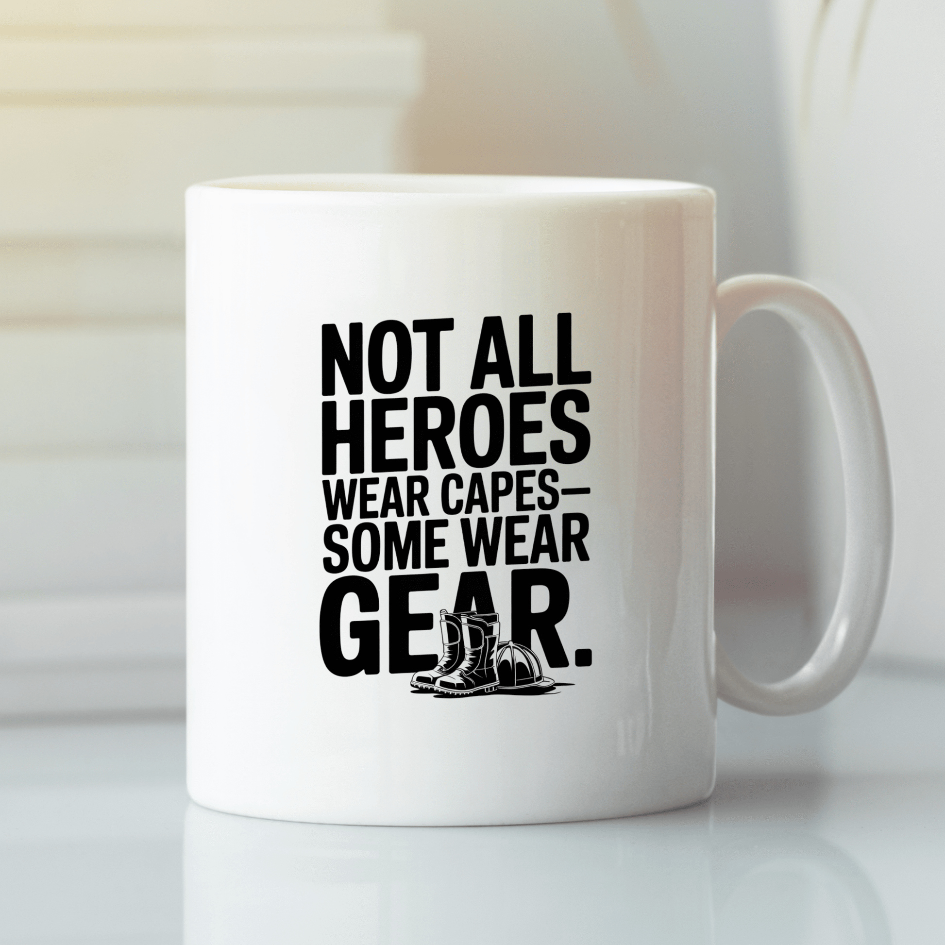 Not All Heroes Wear Capes Firefighter Mug - Granville Designs