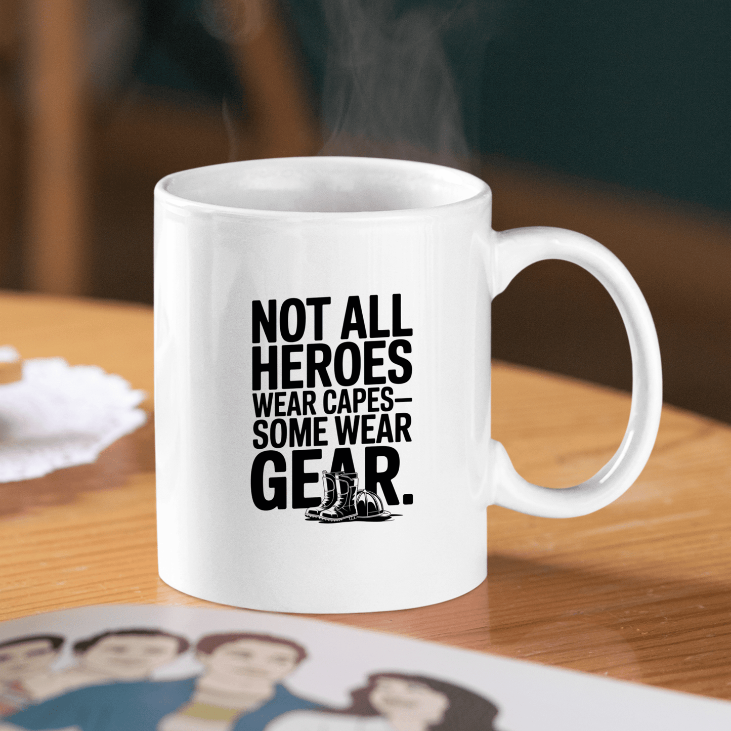 Not All Heroes Wear Capes Firefighter Mug - Granville Designs