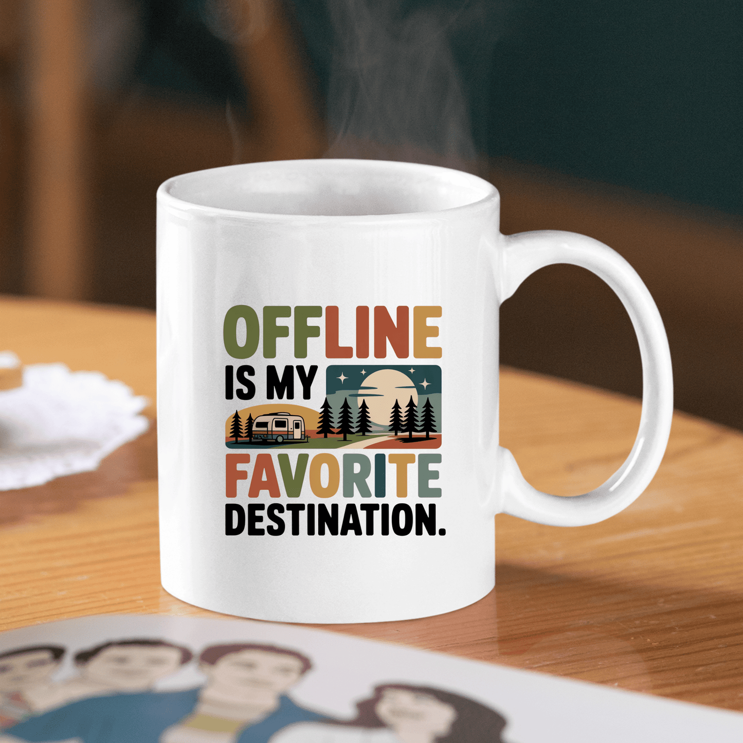 Offline Is My Favorite Destination | Funny Camping Mug - Granville Designs