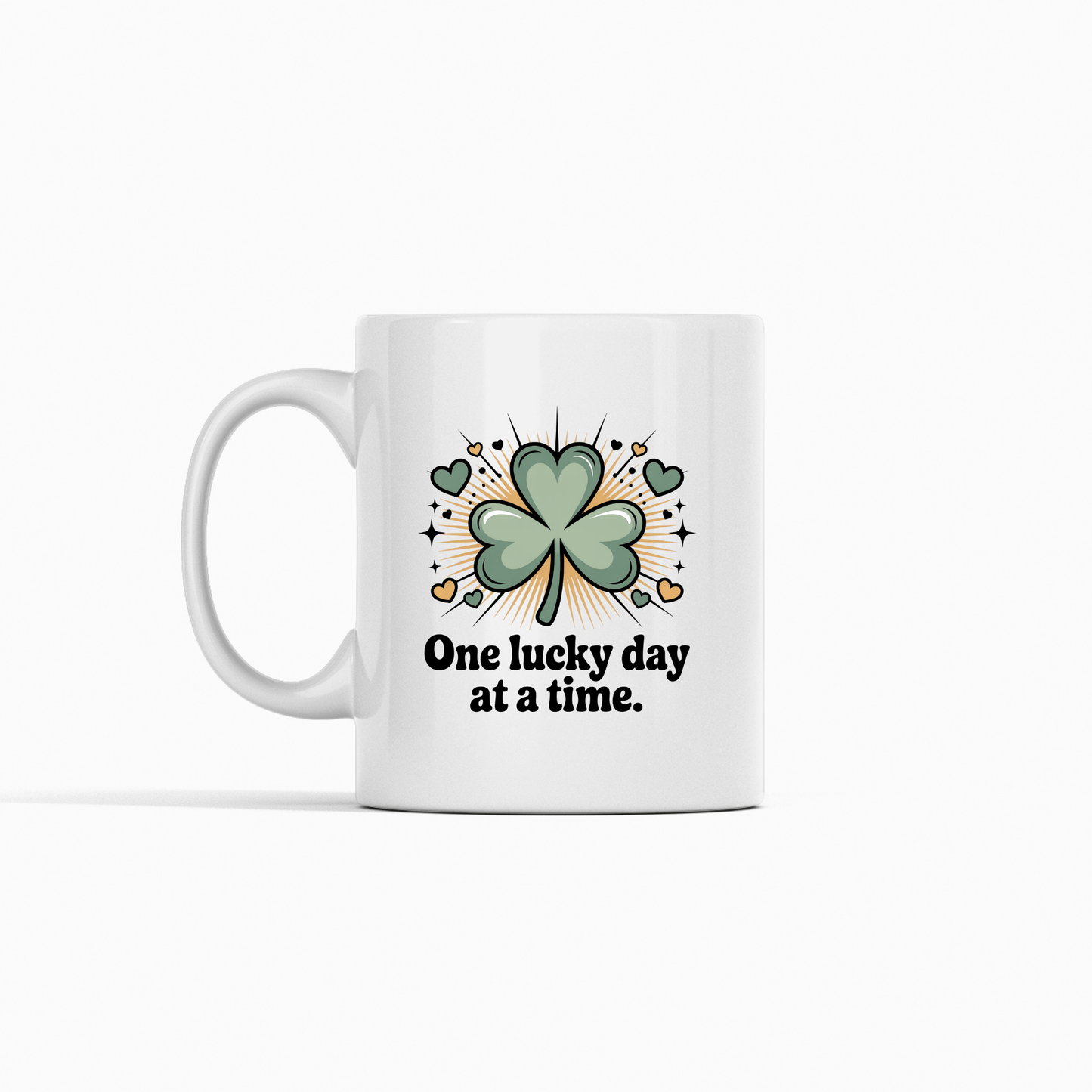 One Lucky Day at a Time Mug | Inspirational St. Patrick’s Day Gift - Granville Designs