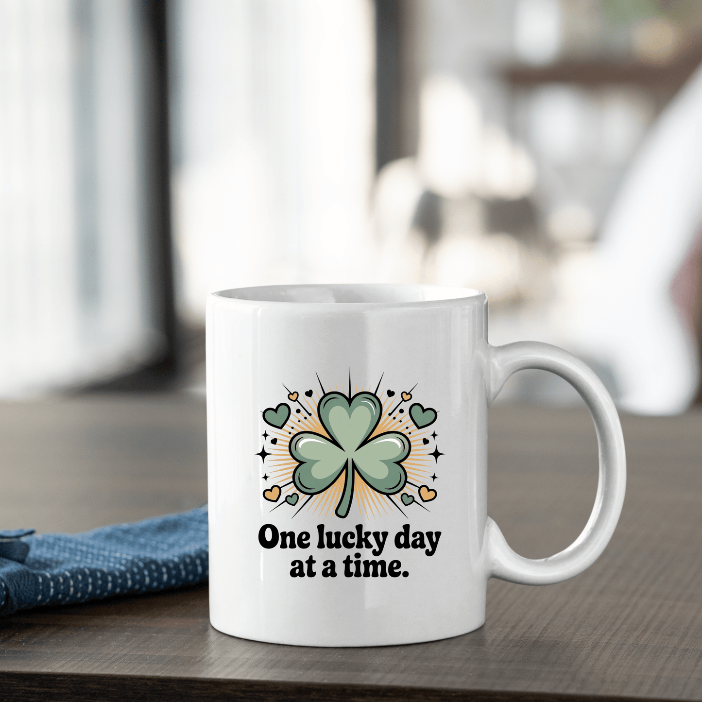 One Lucky Day at a Time Mug | Inspirational St. Patrick’s Day Gift - Granville Designs