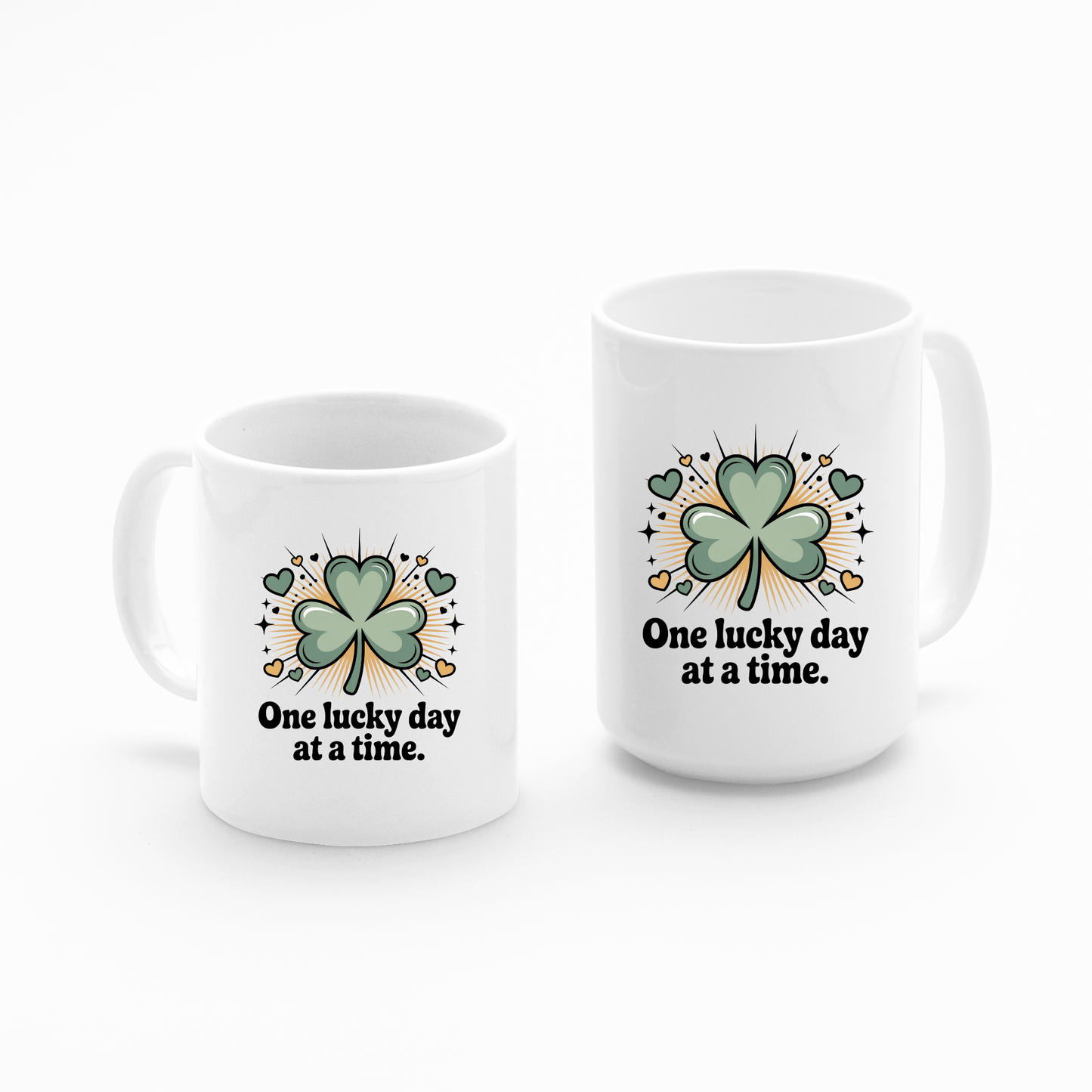 One Lucky Day at a Time Mug | Inspirational St. Patrick’s Day Gift - Granville Designs