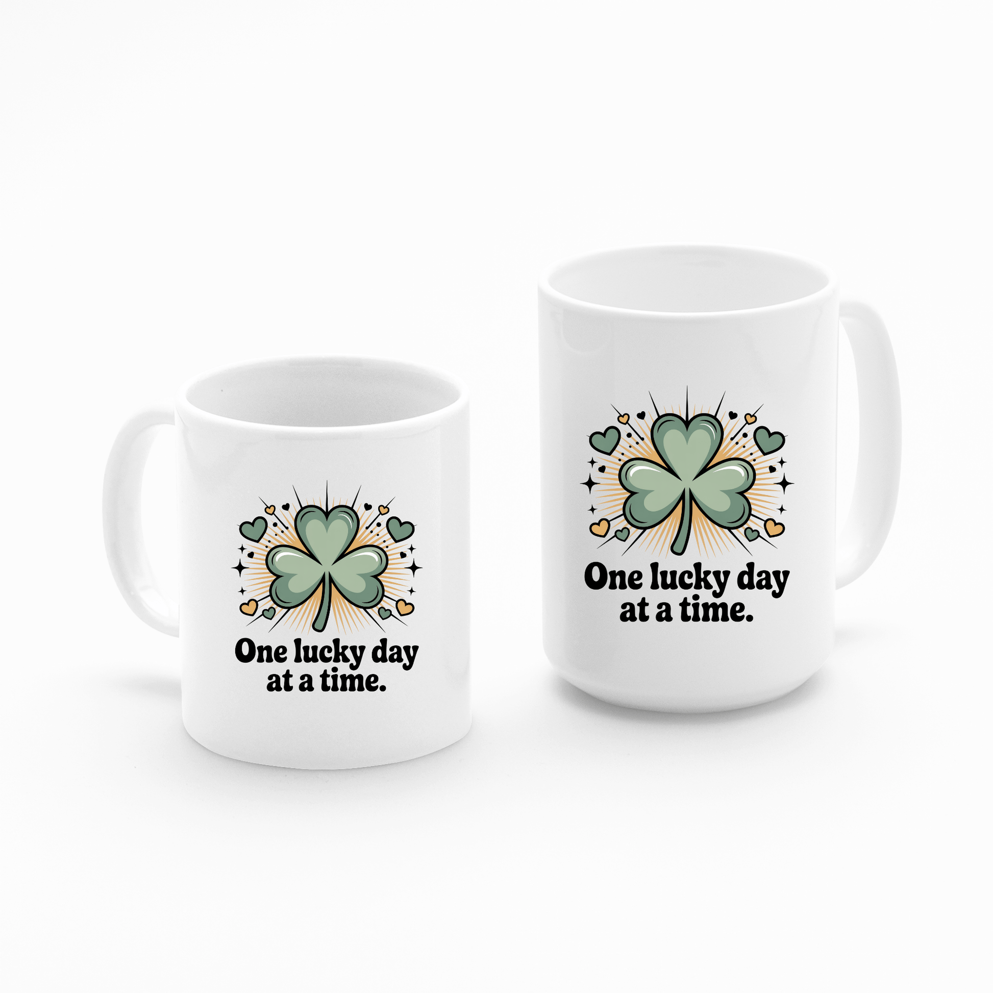 One Lucky Day at a Time Mug | Inspirational St. Patrick’s Day Gift - Granville Designs