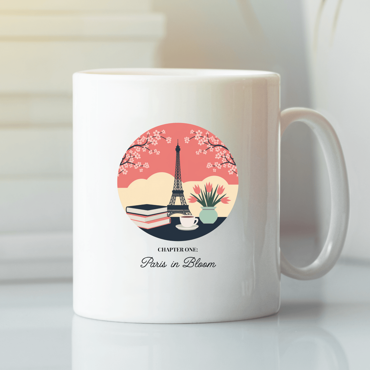 Paris in Bloom Mug | Gift for Writers and Readers - Granville Designs