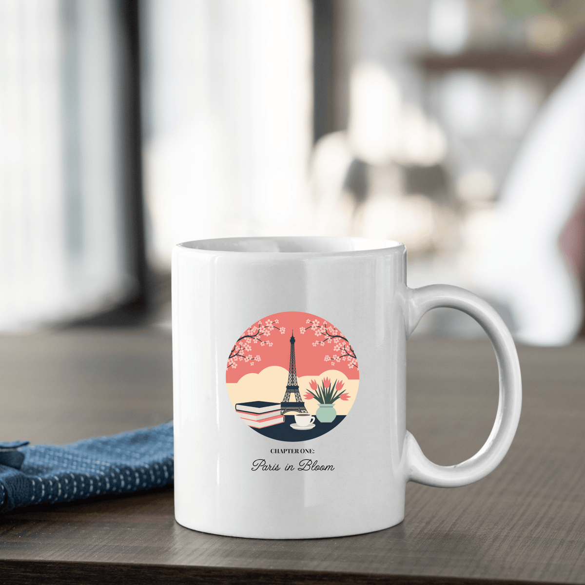 Paris in Bloom Mug | Gift for Writers and Readers - Granville Designs