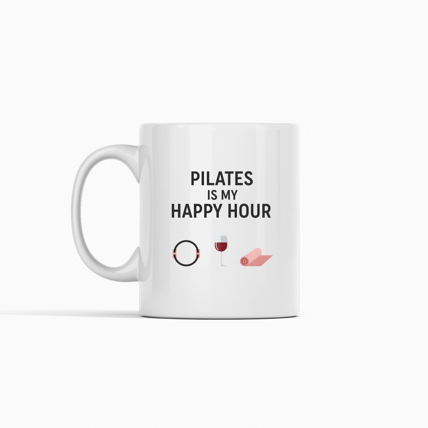 Pilates Is My Happy Hour Mug – Funny Fitness Coffee Cup - Granville Designs