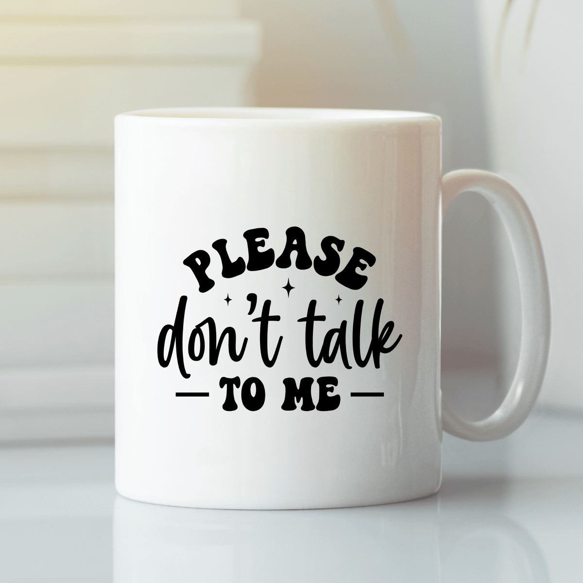 Please Don’t Talk to Me Mug | Funny Introvert Coffee Cup - Granville Designs