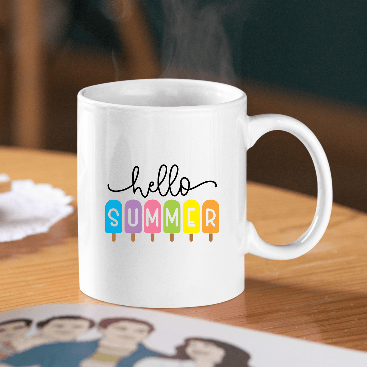 Hello Summer Mug | Popsicle Summer Coffee Mug - Granville Designs