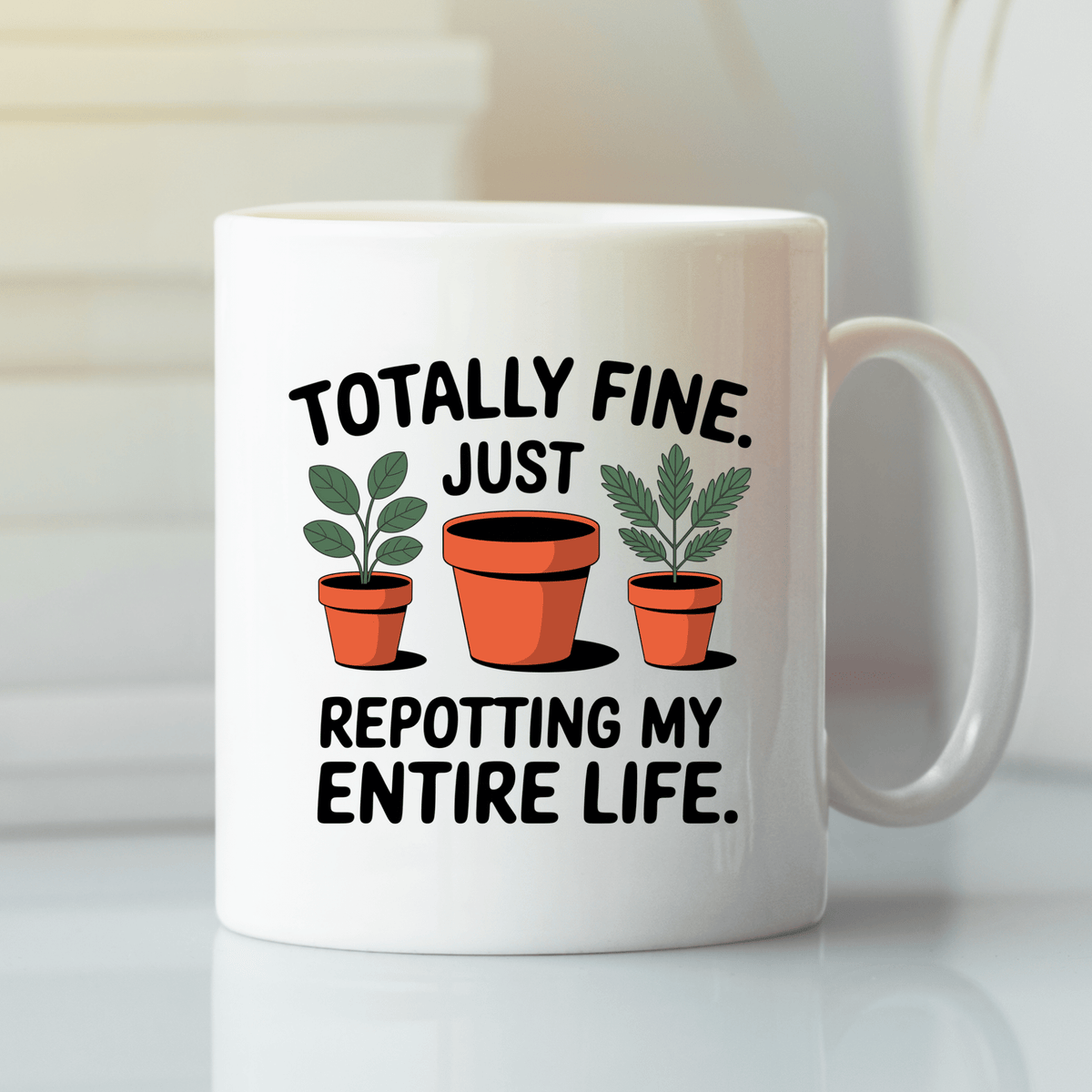 Repotting My Life Mug | Funny Plant Lover Gift - Granville Designs