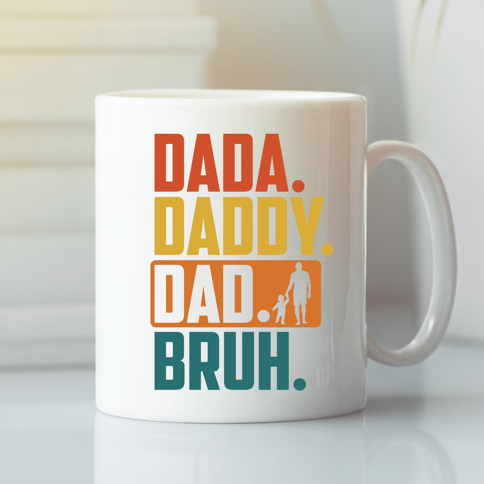 Retro Dada Daddy Dad Bruh Mug | Funny Dad Gift - Granville Designs