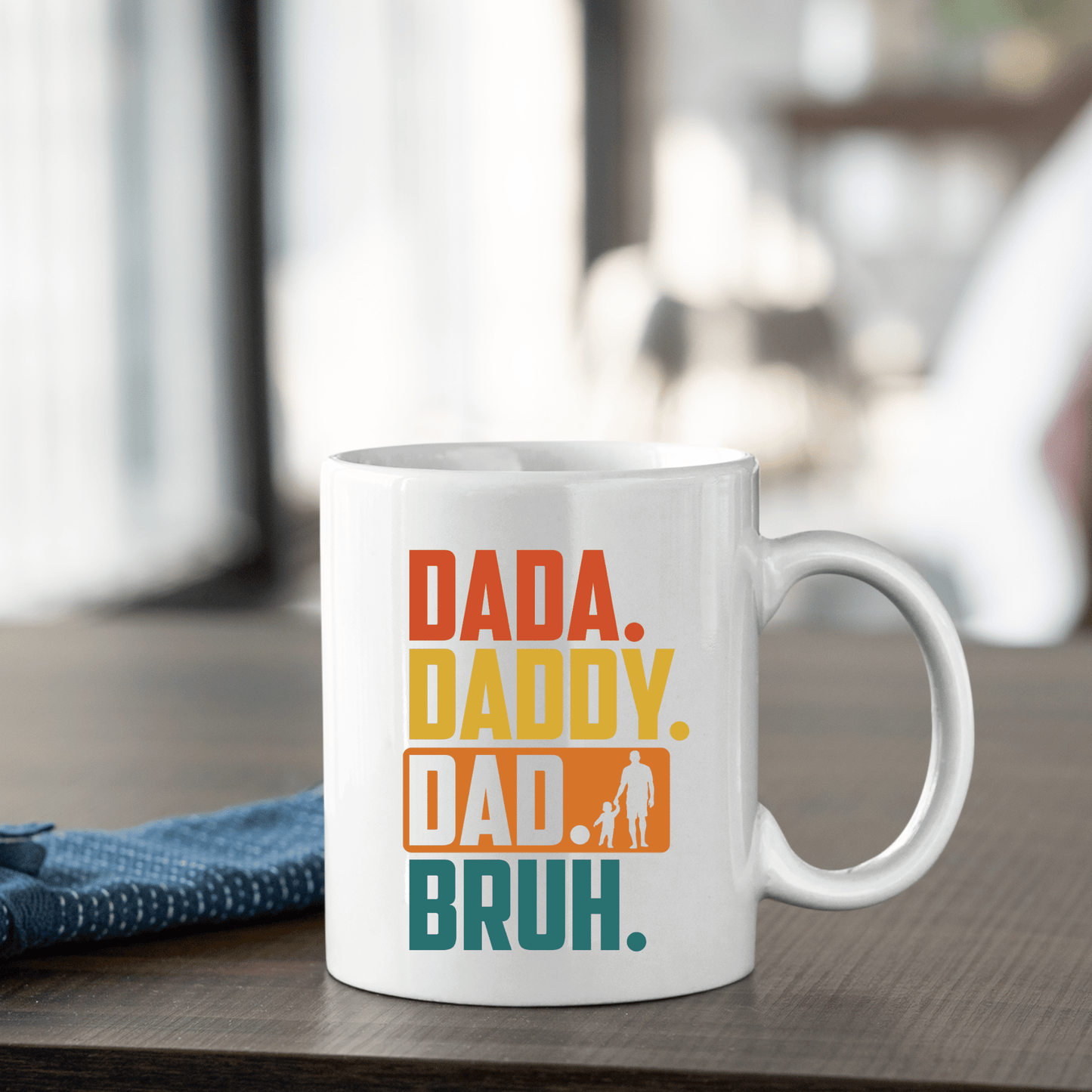 Retro Dada Daddy Dad Bruh Mug | Funny Dad Gift - Granville Designs
