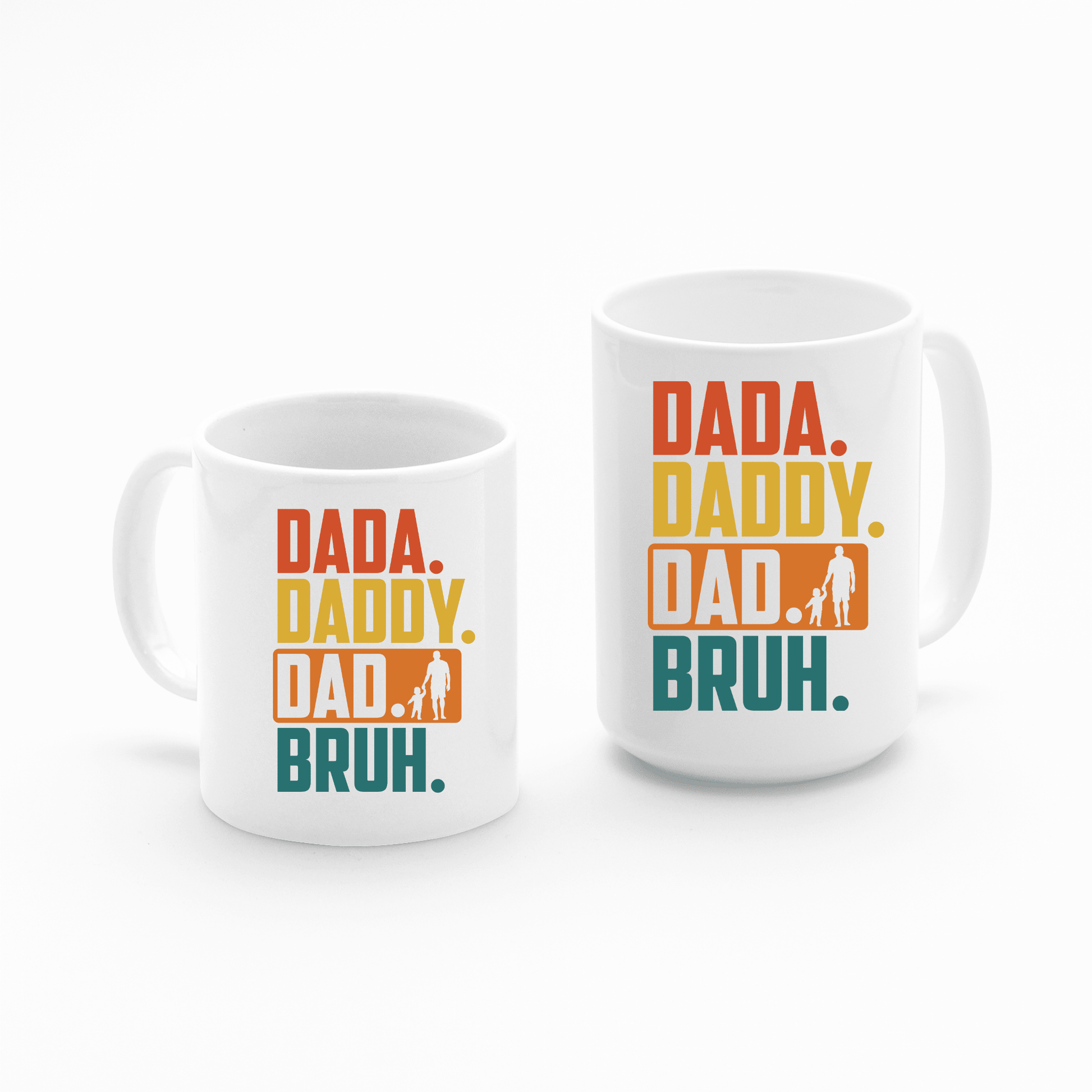 Retro Dada Daddy Dad Bruh Mug | Funny Dad Gift - Granville Designs
