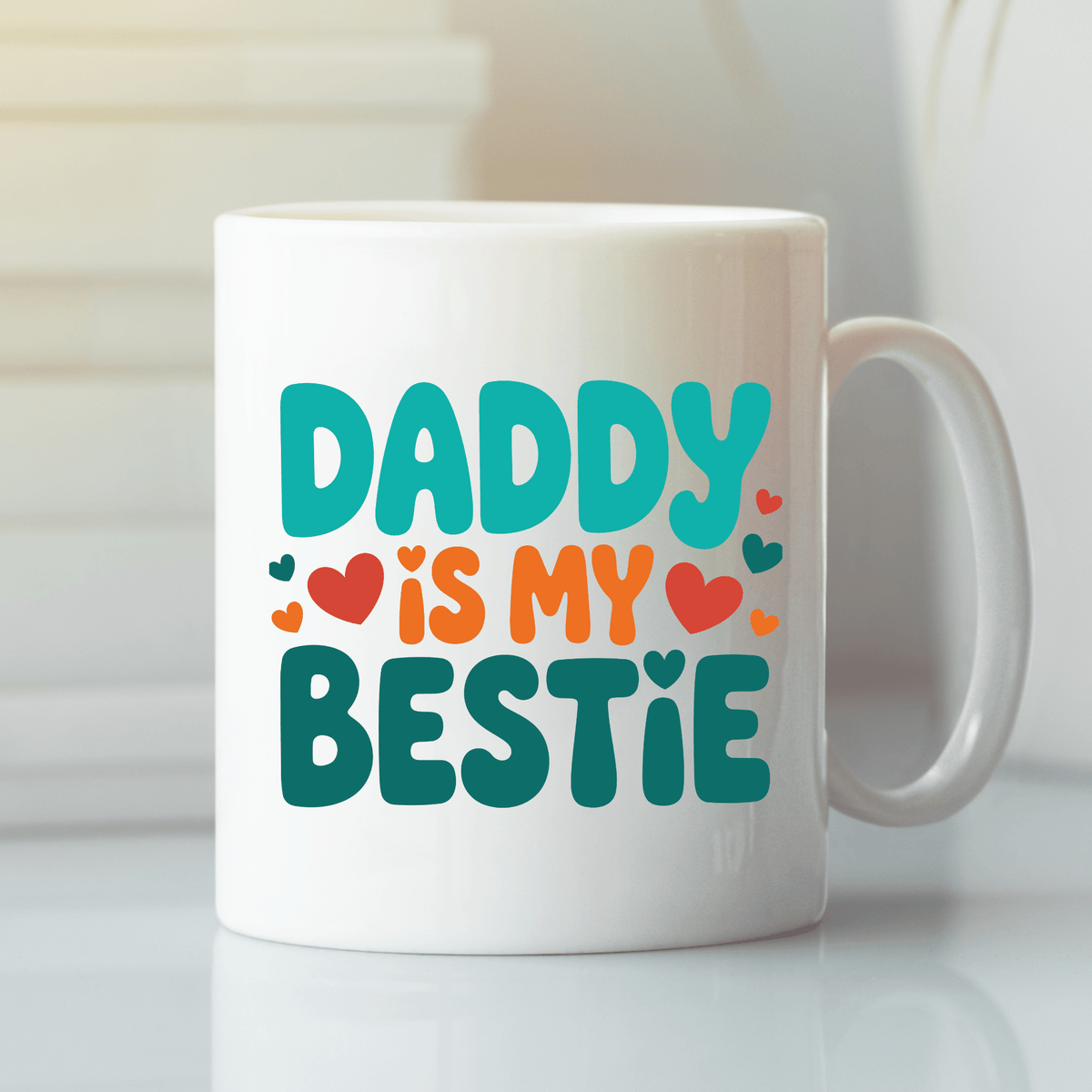 Retro Daddy Is My Bestie Mug | Dad Gift - Granville Designs