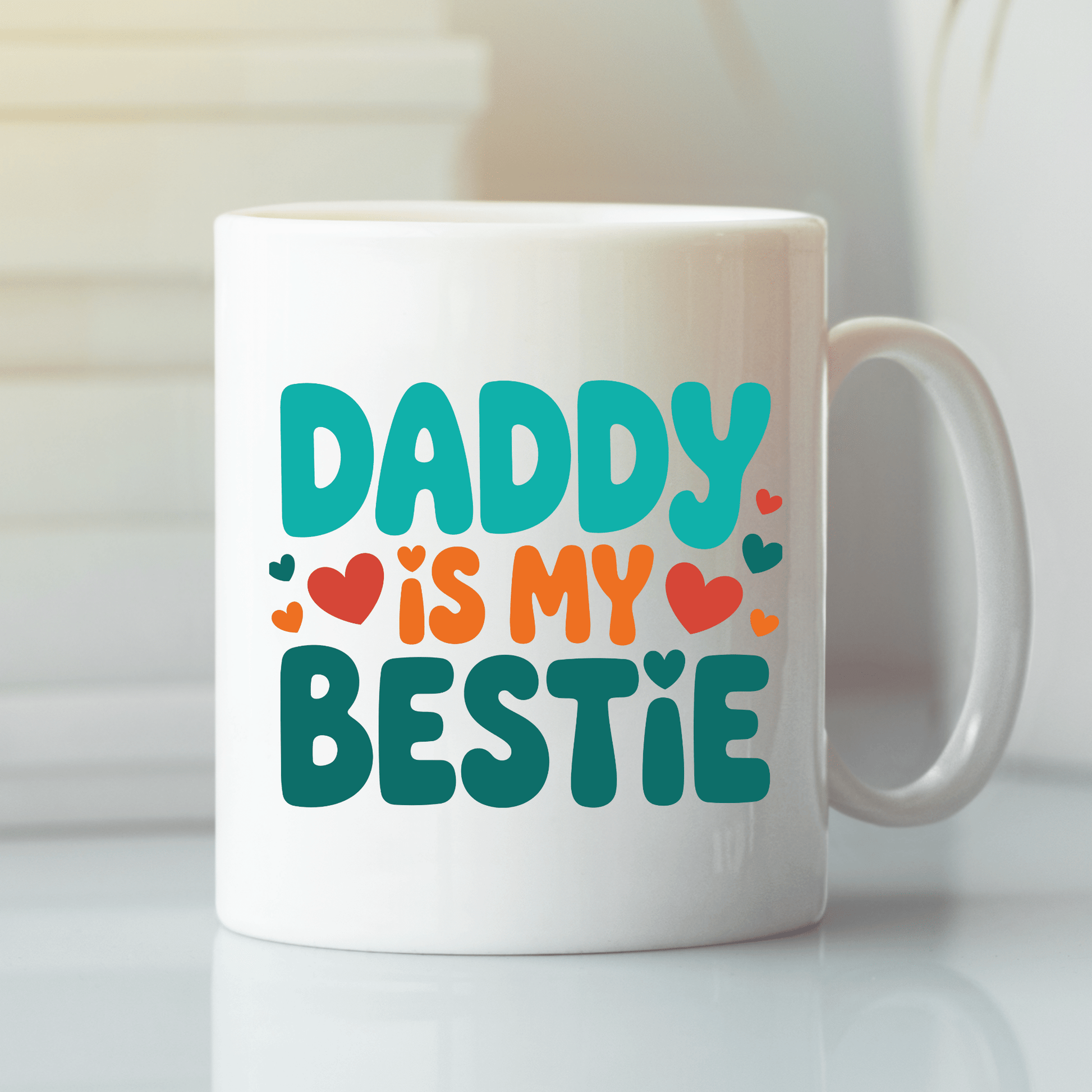 Retro Daddy Is My Bestie Mug | Dad Gift - Granville Designs