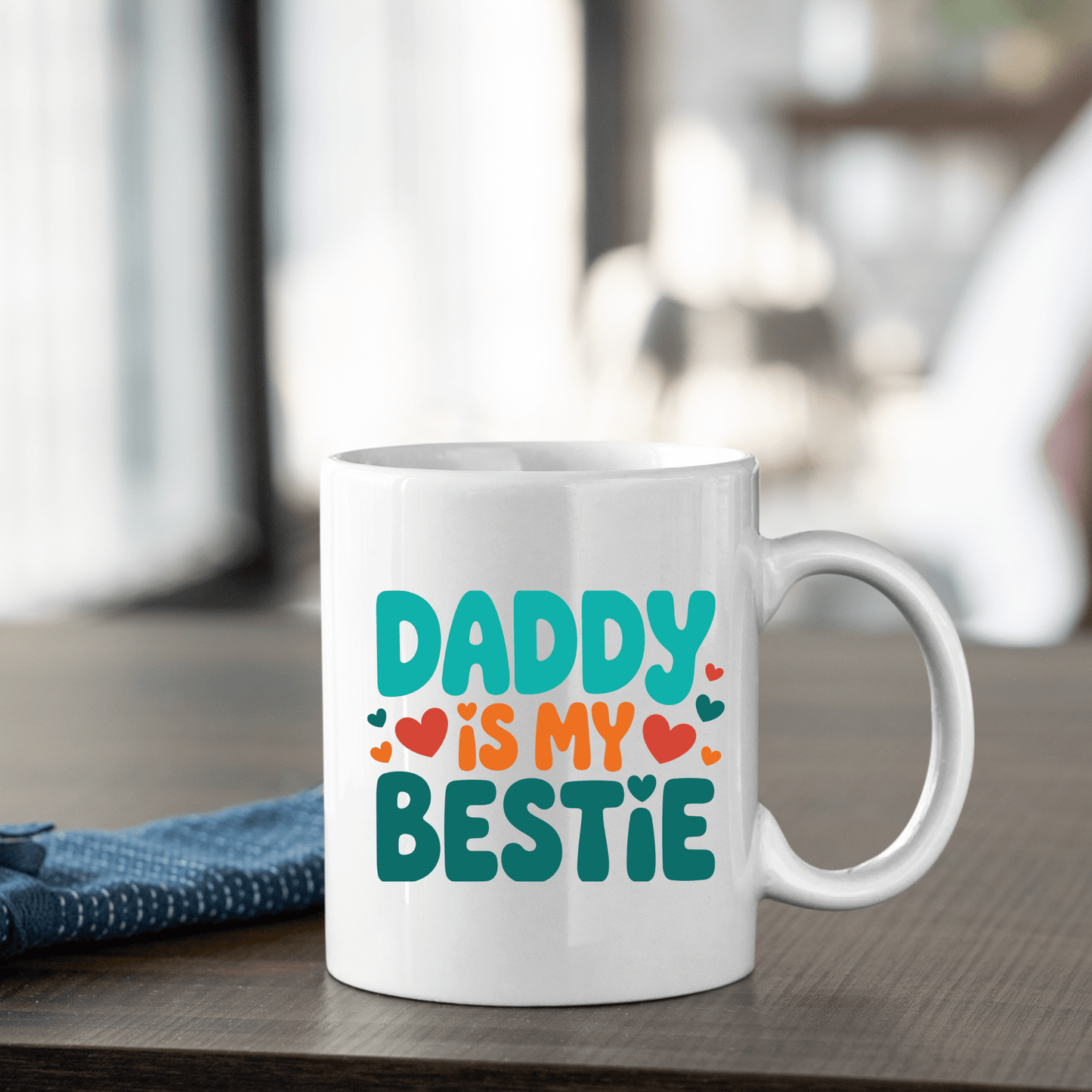 Retro Daddy Is My Bestie Mug | Dad Gift - Granville Designs