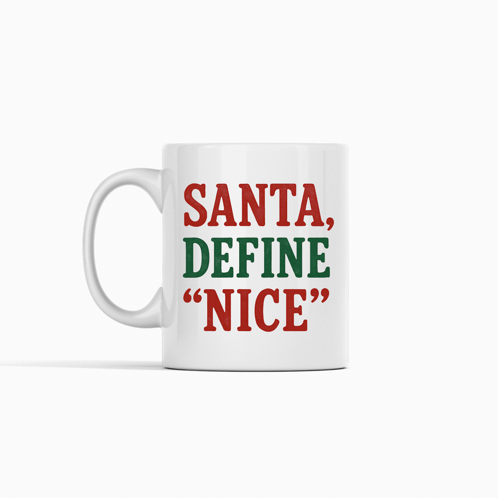 Santa Define “Nice” Funny Christmas Mug - Granville Designs