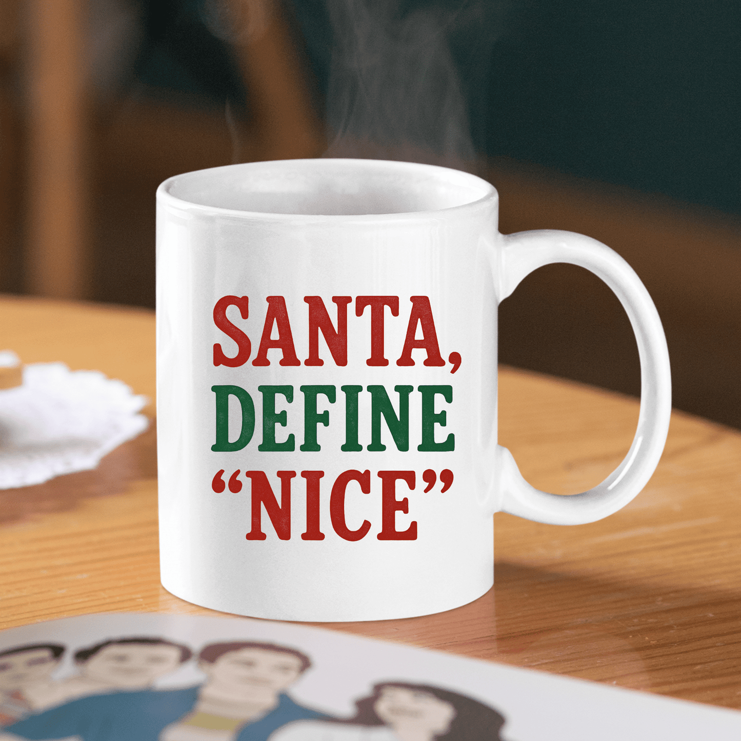 Santa Define “Nice” Funny Christmas Mug - Granville Designs